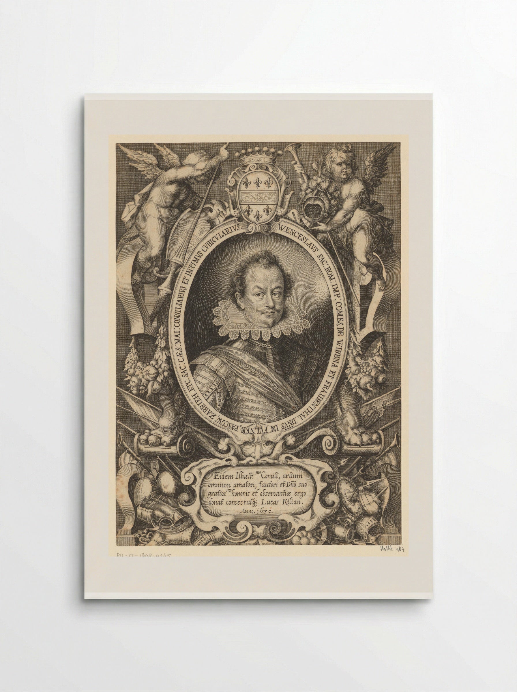Portrait of Wenzel von Wrbna und Freudenthal - Lucas Kilian - Poster