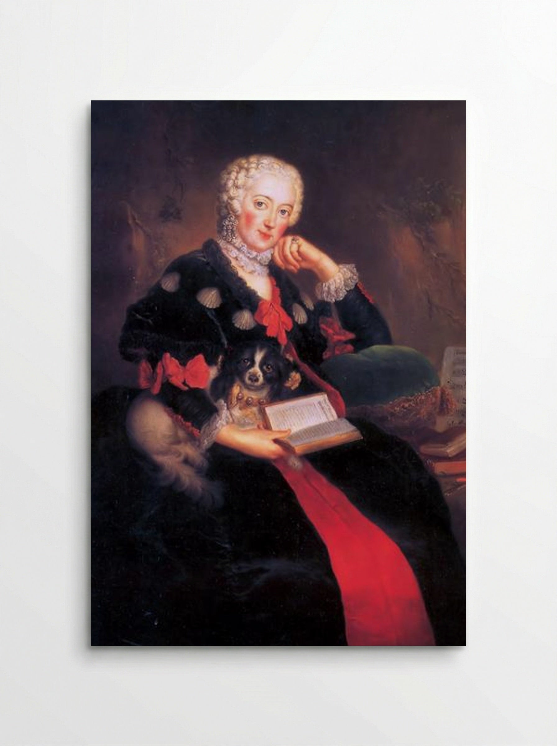 Portrait of Wilhelmine of Prussia - Antoine Pesne - Poster