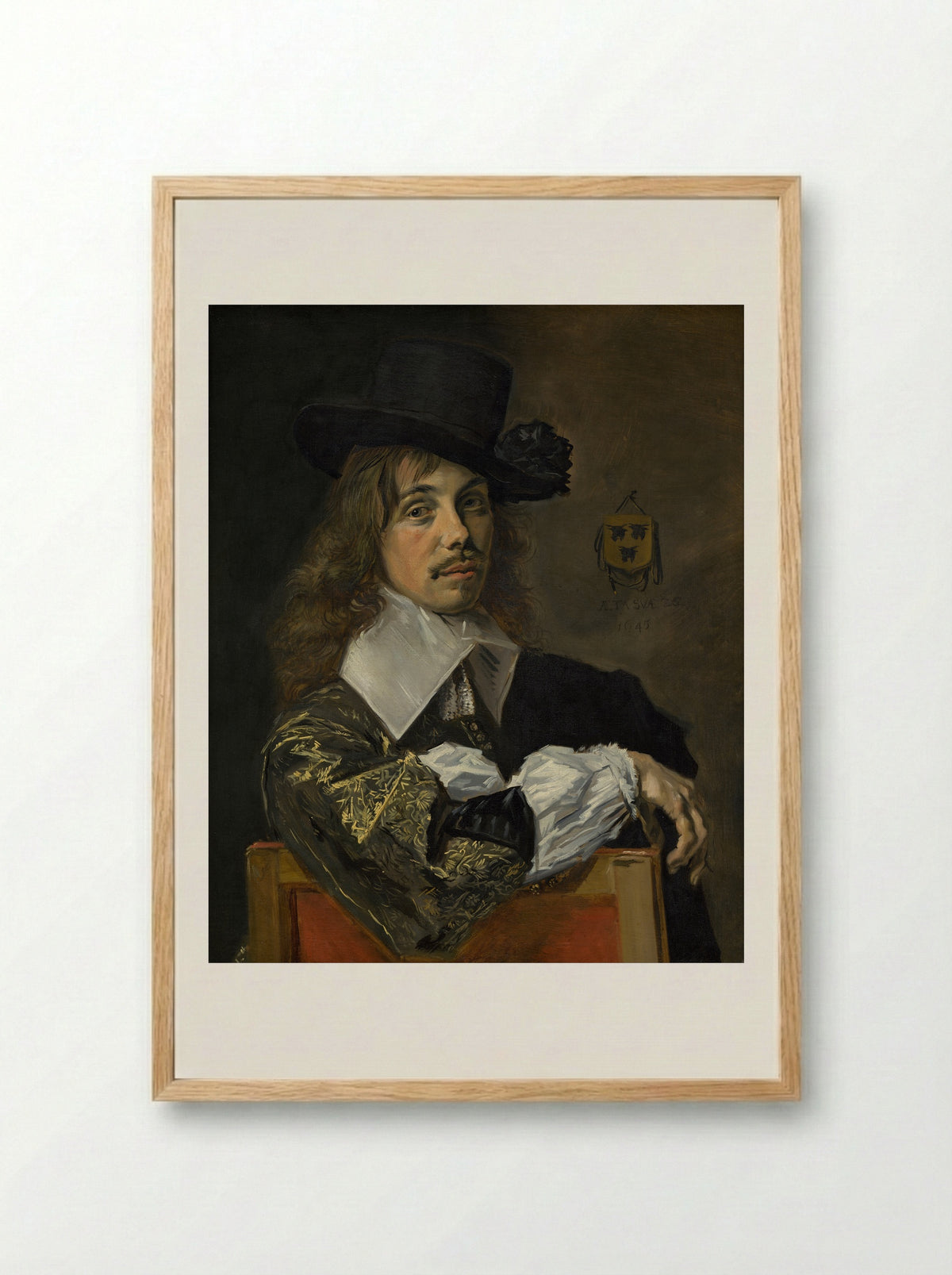 Portrait of Willem Coymans - Frans Hals - Framed Print Wood