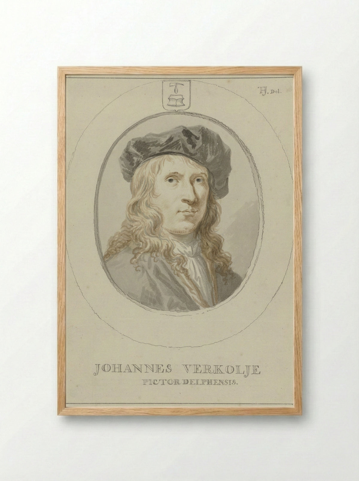 Portrait of Willem III, Prince of Orange - Jan Verkolje - Framed Print Wood