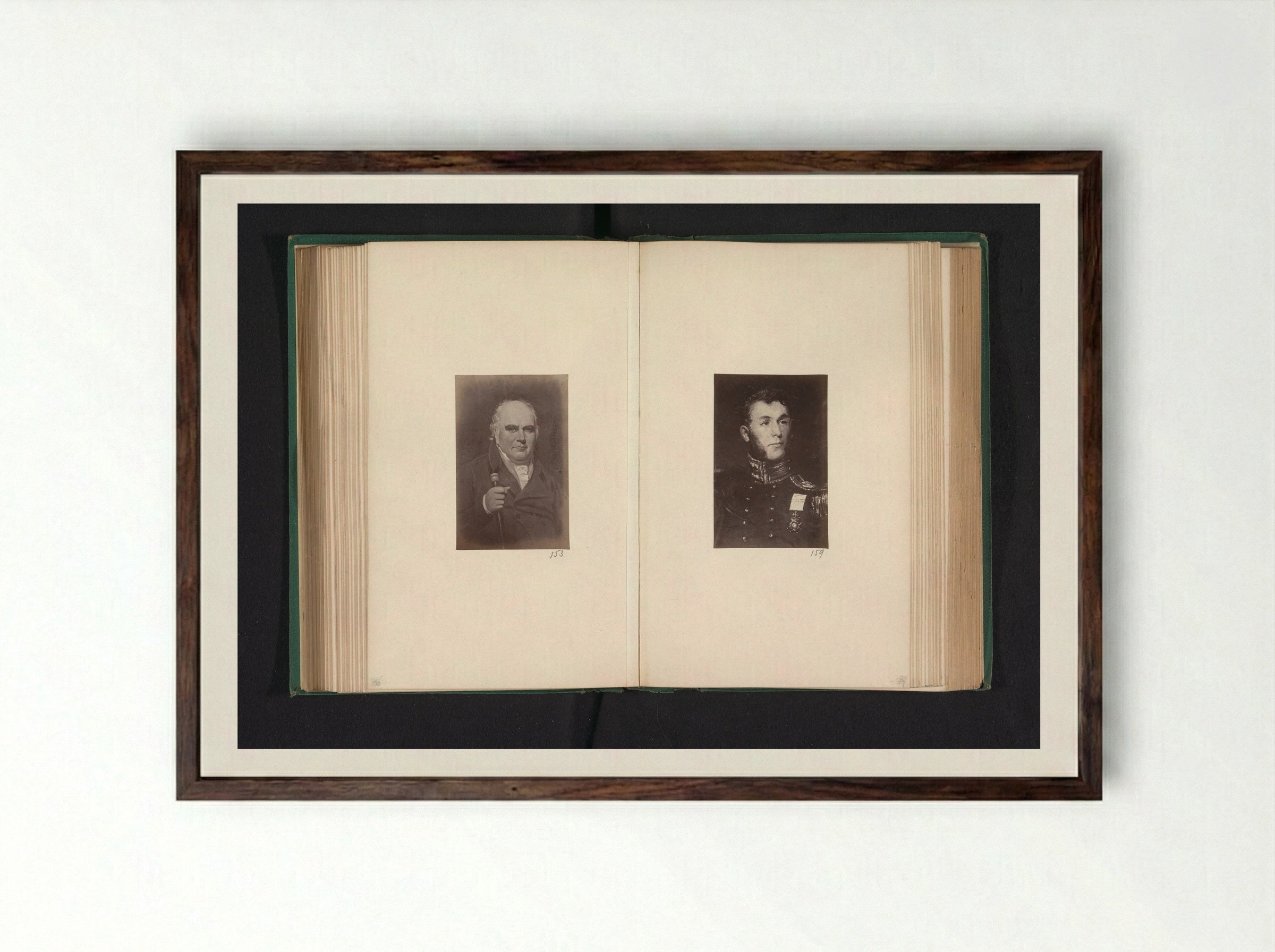 Portrait of William Dixon - Thomas Annan - Framed Print Dark Wood