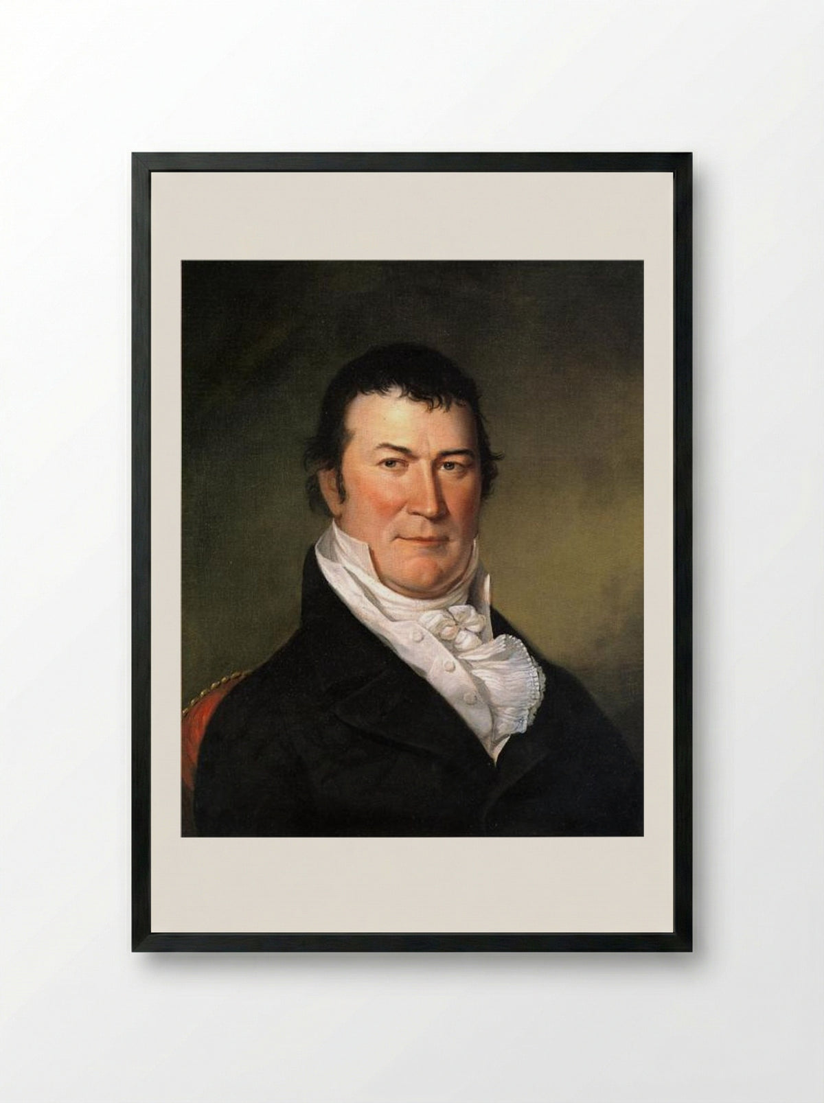 Portrait of William Harris Crawford - Charles Willson Peale - Framed Print Black