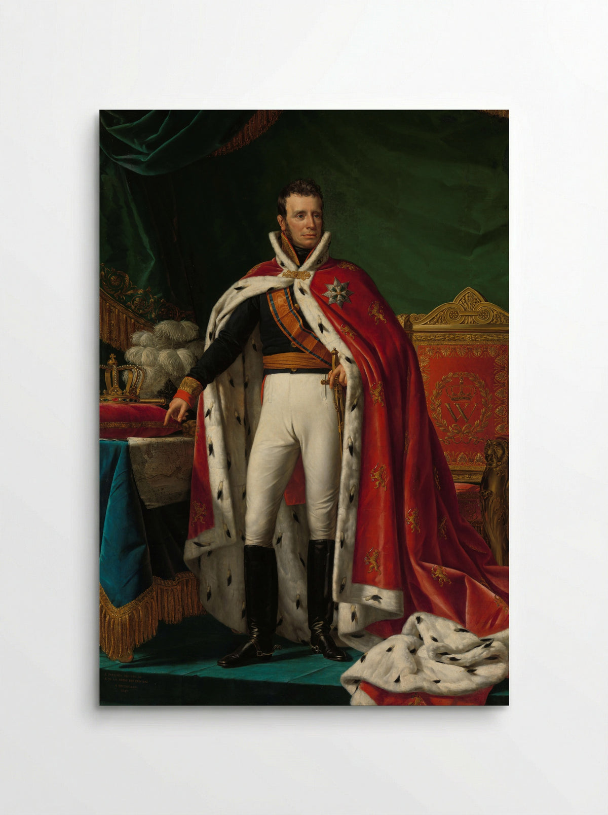 Portrait of William I, King of the Netherlands - Joseph Paelinck - Poster