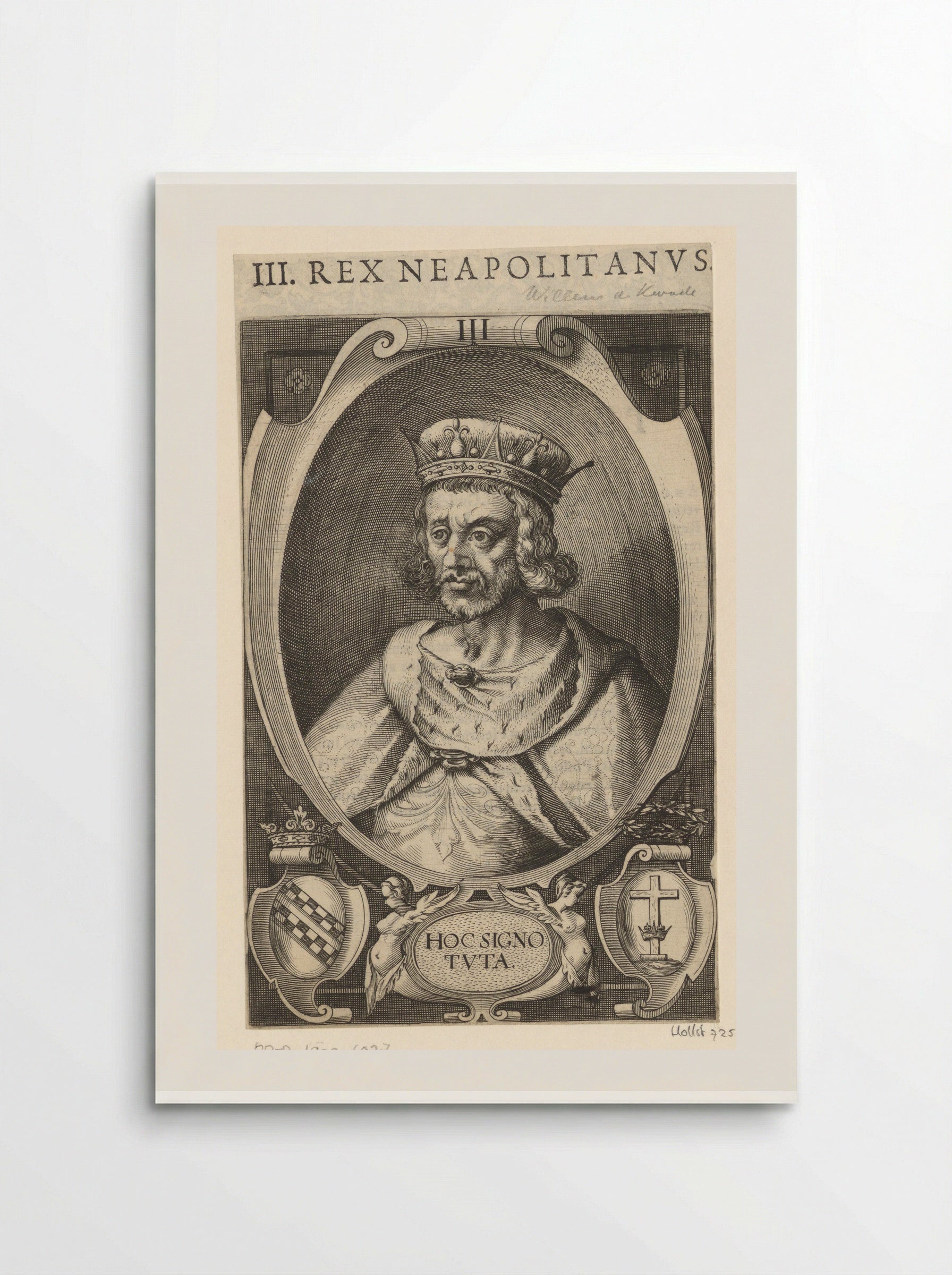 Portrait of William I of Sicily - Lucas Kilian - Poster