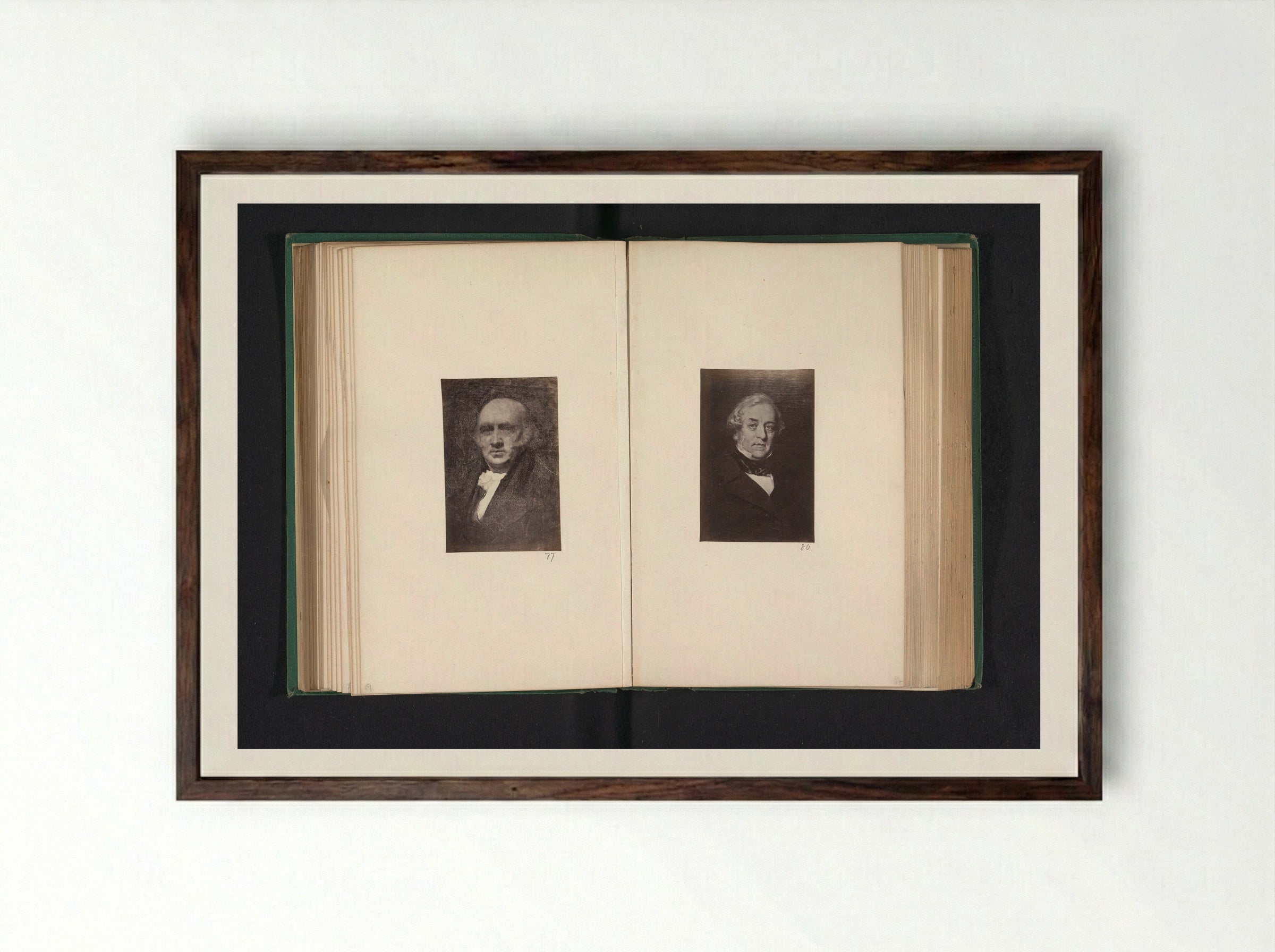 Portrait of William Murray - Thomas Annan - Framed Print Dark Wood