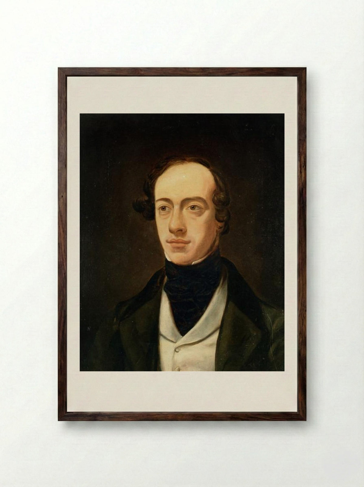Portrait of William Pink - William Holman Hunt - Framed Print Dark Wood