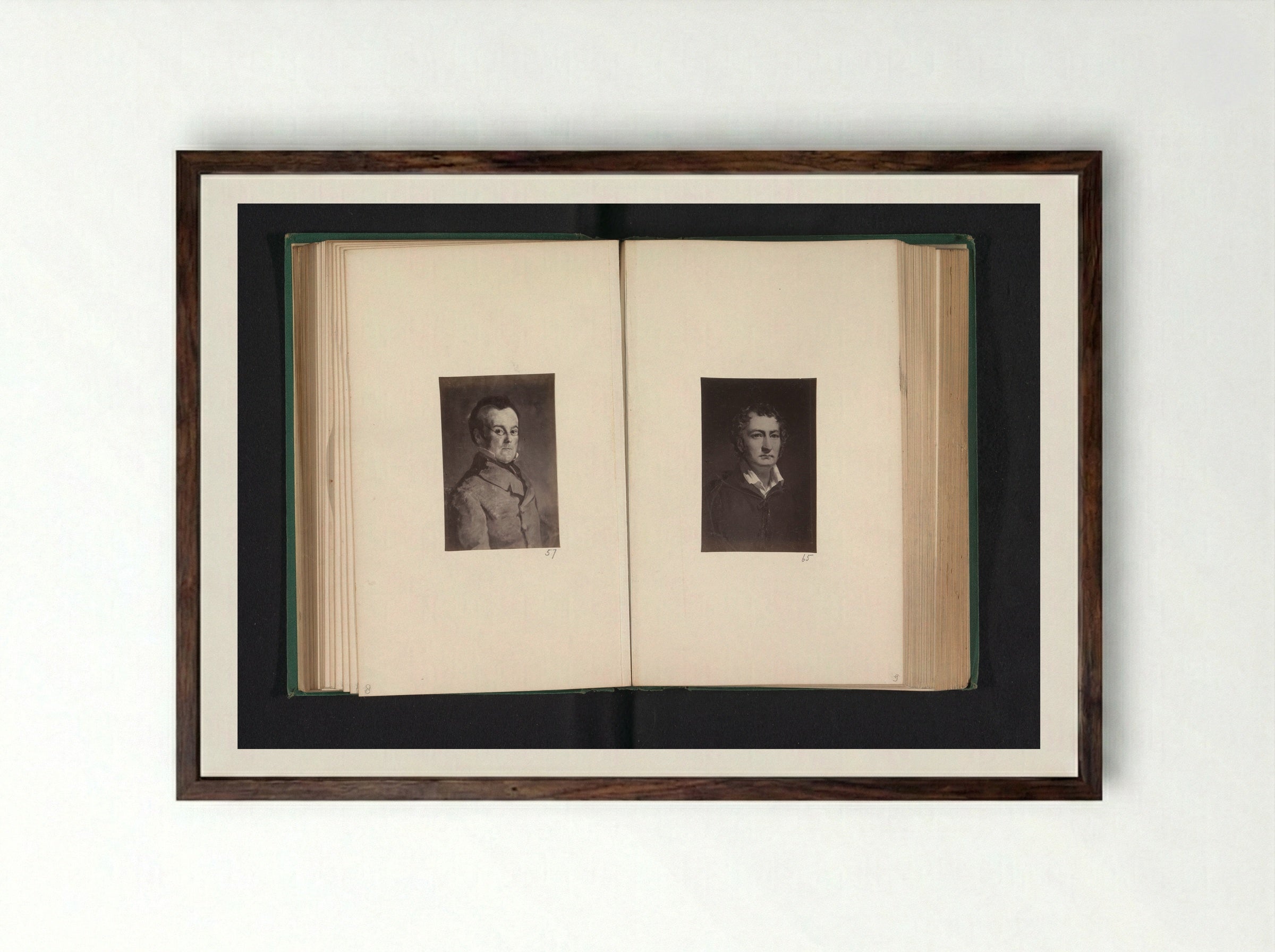 Portrait of William Stirling - Thomas Annan - Framed Print Dark Wood