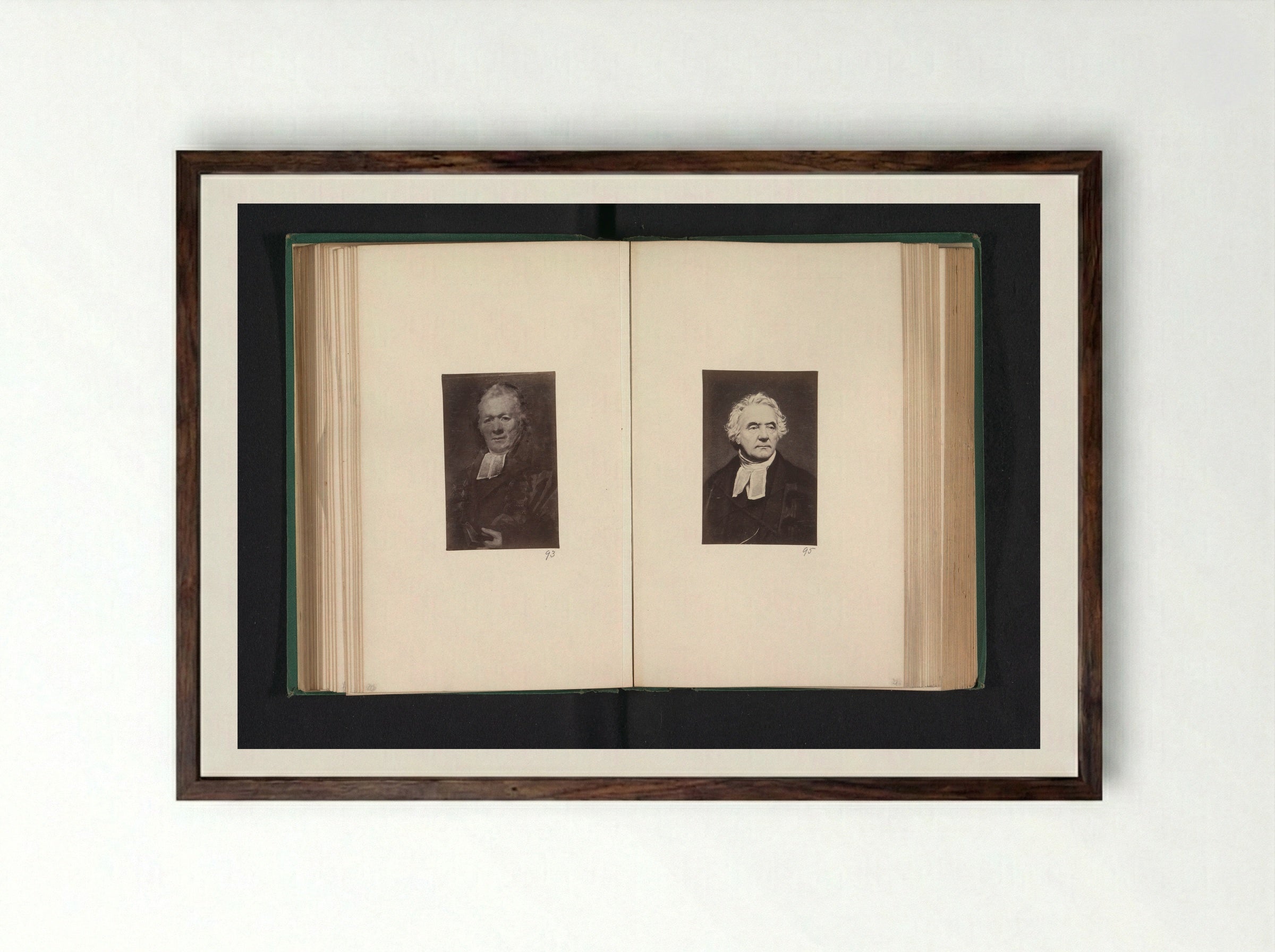 Portrait of William Taylor - Thomas Annan - Framed Print Dark Wood