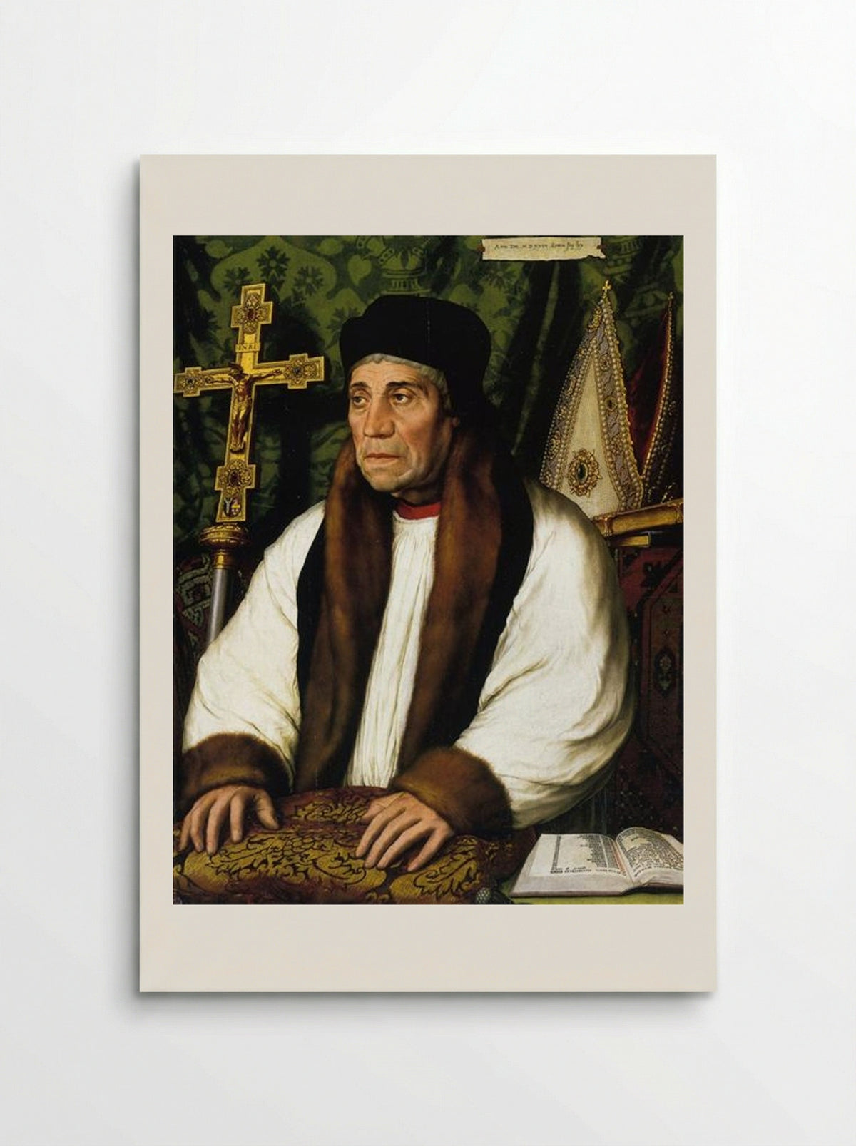 Portrait of William Warham, Archbishop of Canterbury - Hans Holbein the Younger - Poster