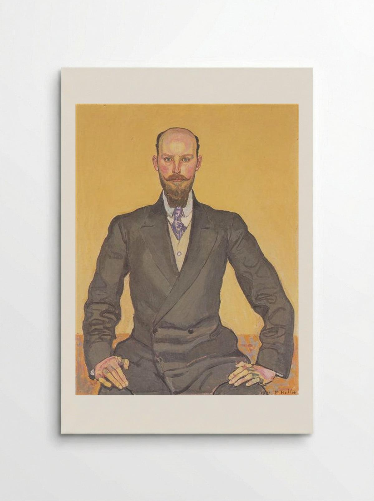 Portrait of Willy Russ - Ferdinand Hodler - Poster
