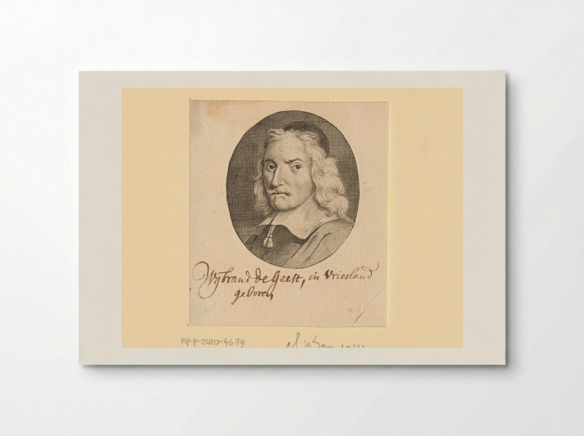 Portrait of Wybrand de Geest - Antonina Houbraken - Poster