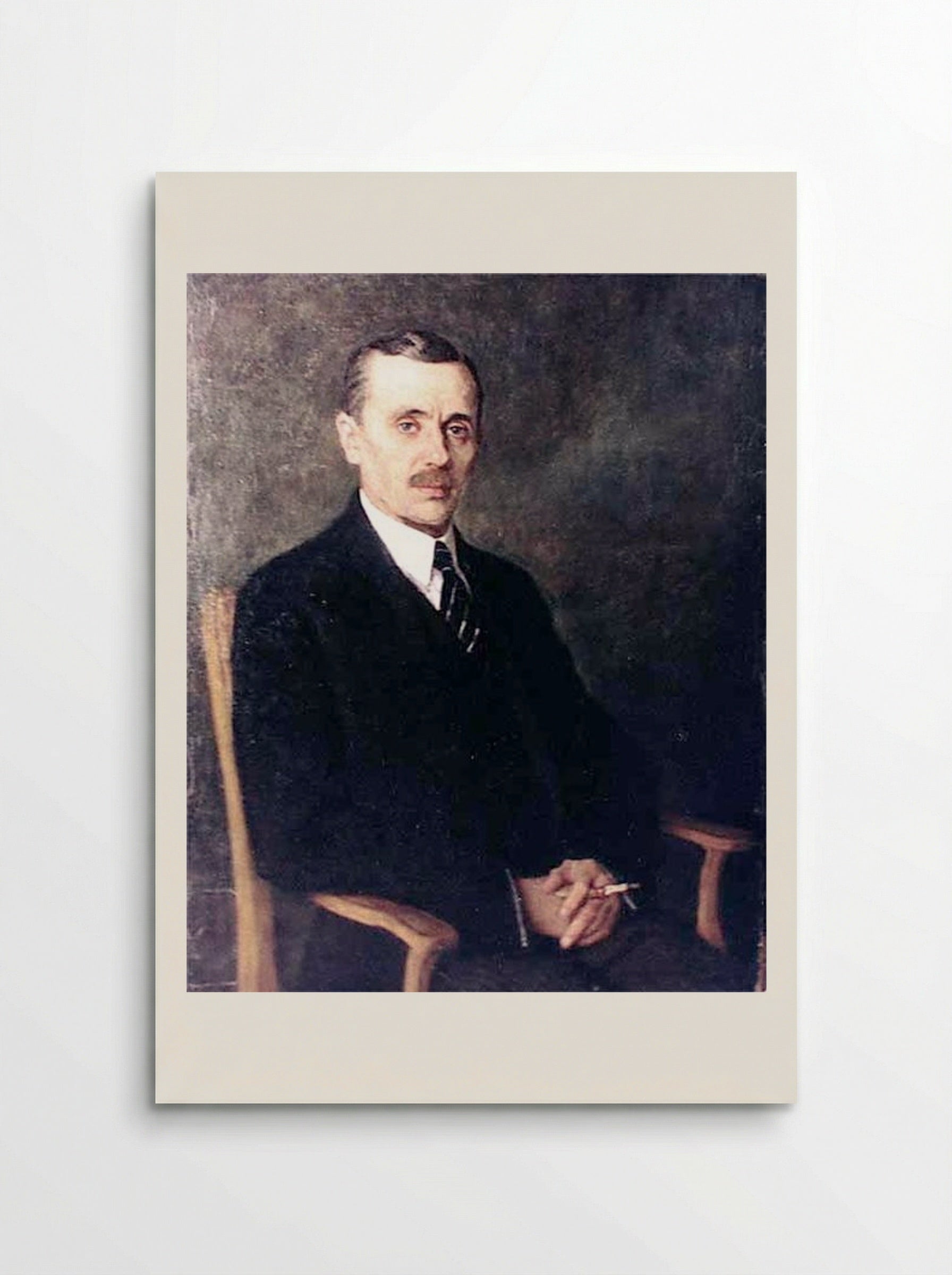 Portrait of Yanka Kupala - Nikolay Bogdanov-Belsky - Poster