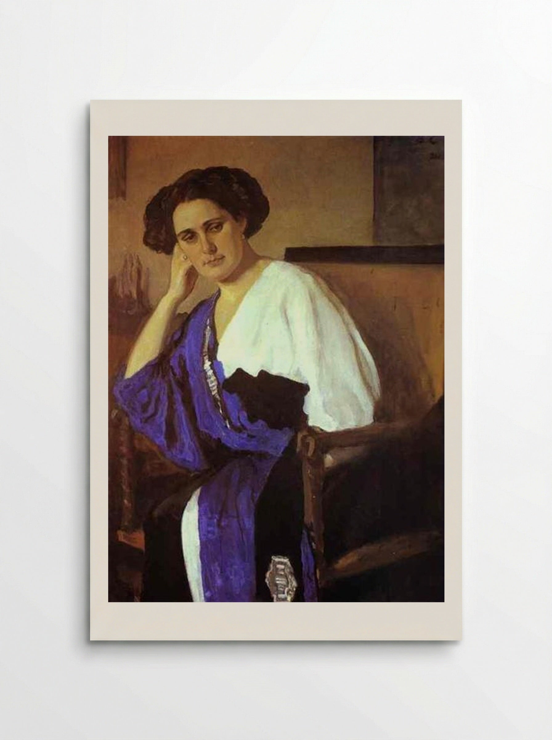 Portrait of Yelena Balina - Valentin Serov - Poster
