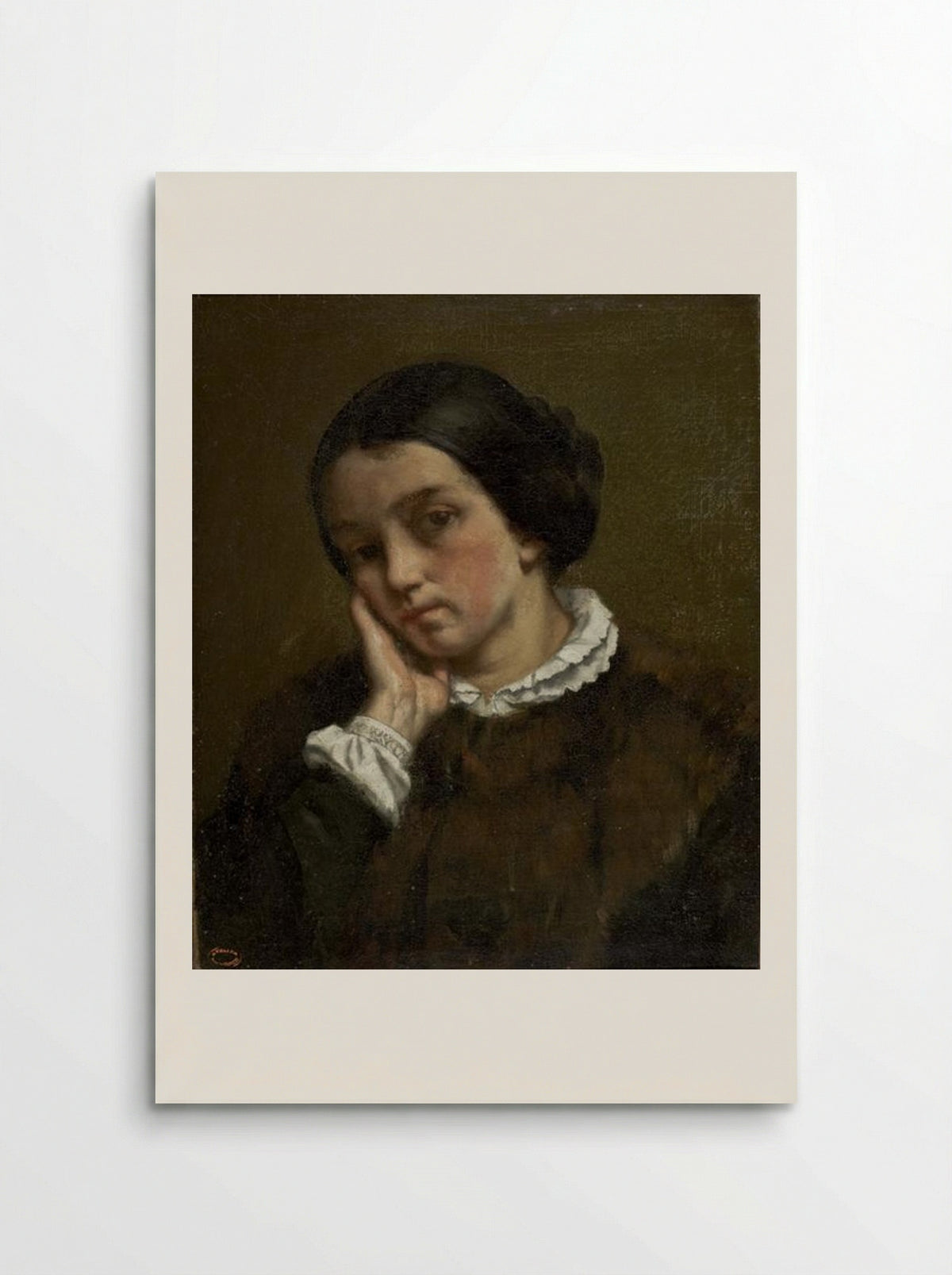 Portrait of Zélie Courbet - Gustave Courbet - Poster