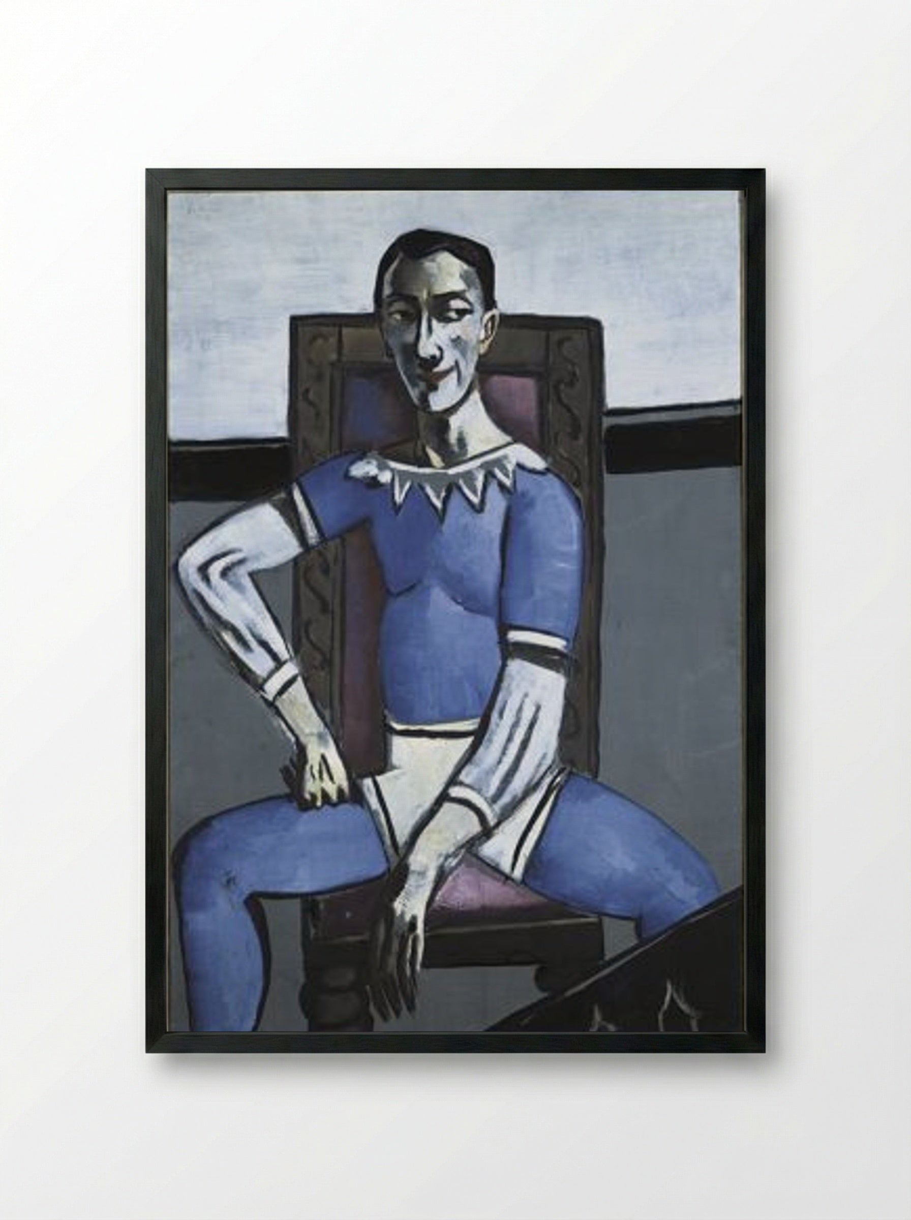 Portrait of Zeretelli - Max Beckmann - Framed Print Black