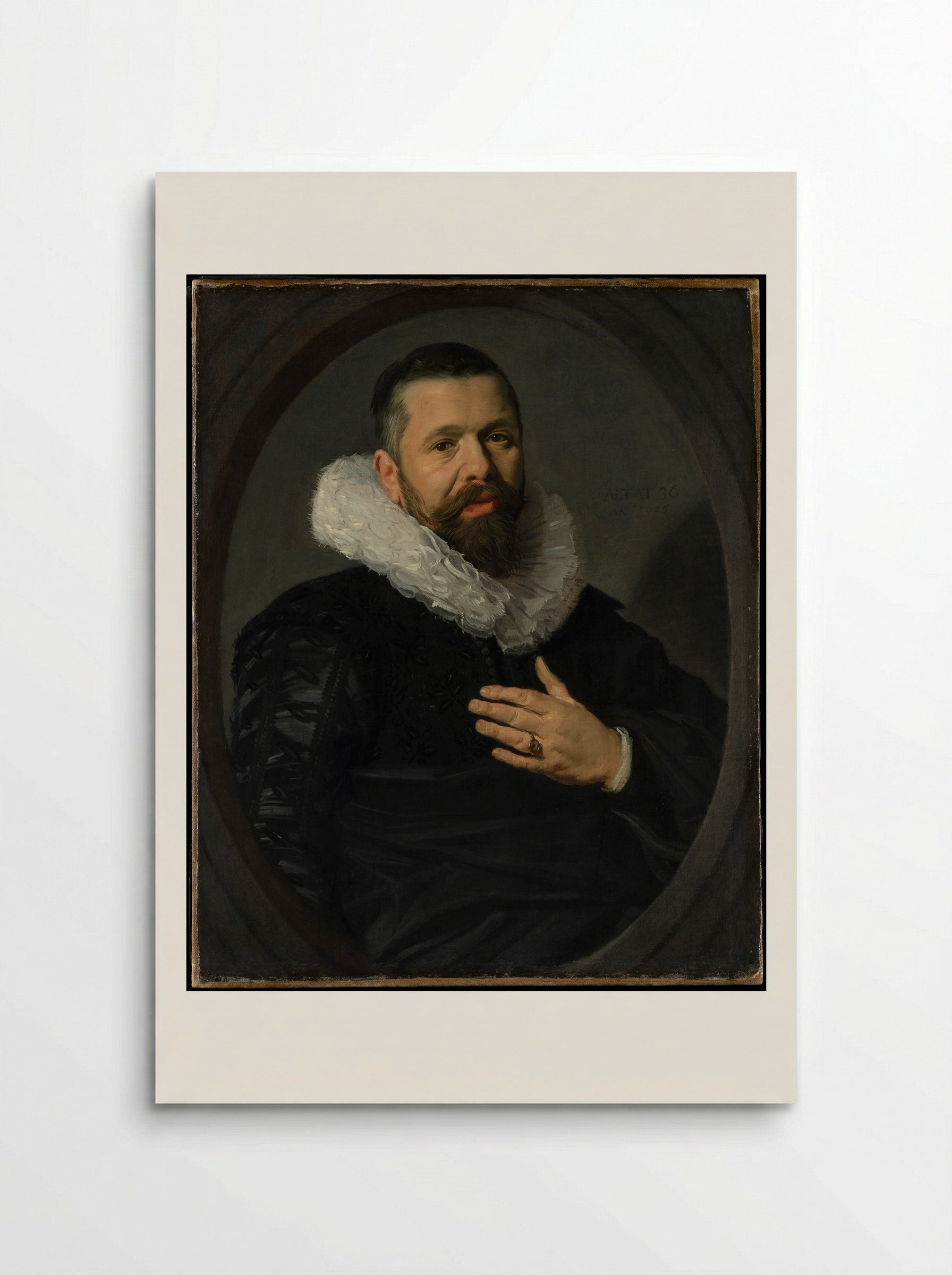 Portrait of a Bearded Man with a Ruff - Frans Hals - Poster