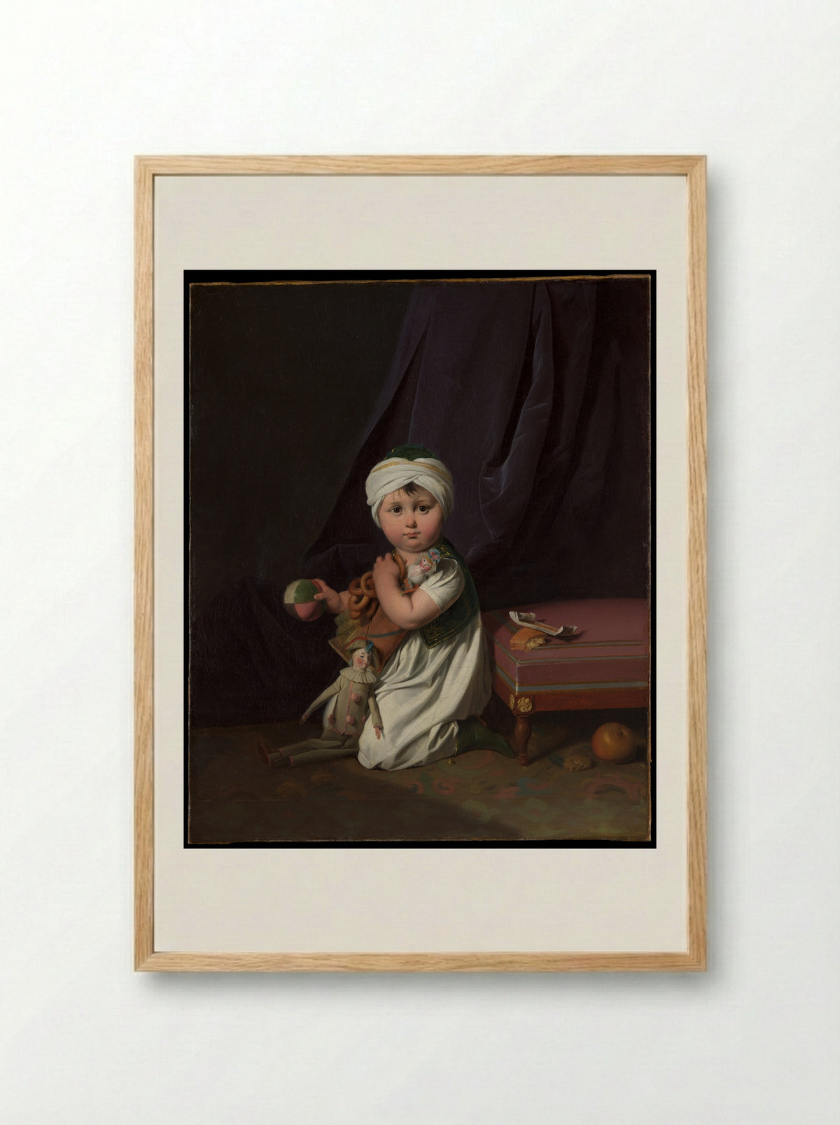 Portrait of a Boy - Louis Léopold Boilly - Framed Print Wood