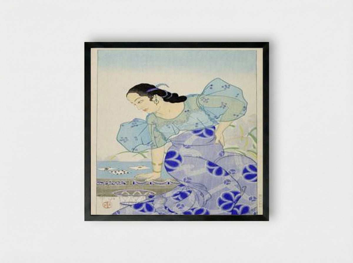 Portrait of a Chamorro Woman - Elizabeth Keith - Framed Print Black