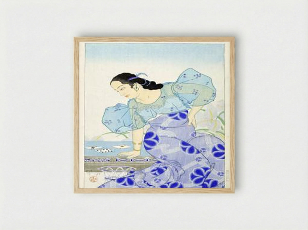 Portrait of a Chamorro Woman - Elizabeth Keith - Framed Print Wood