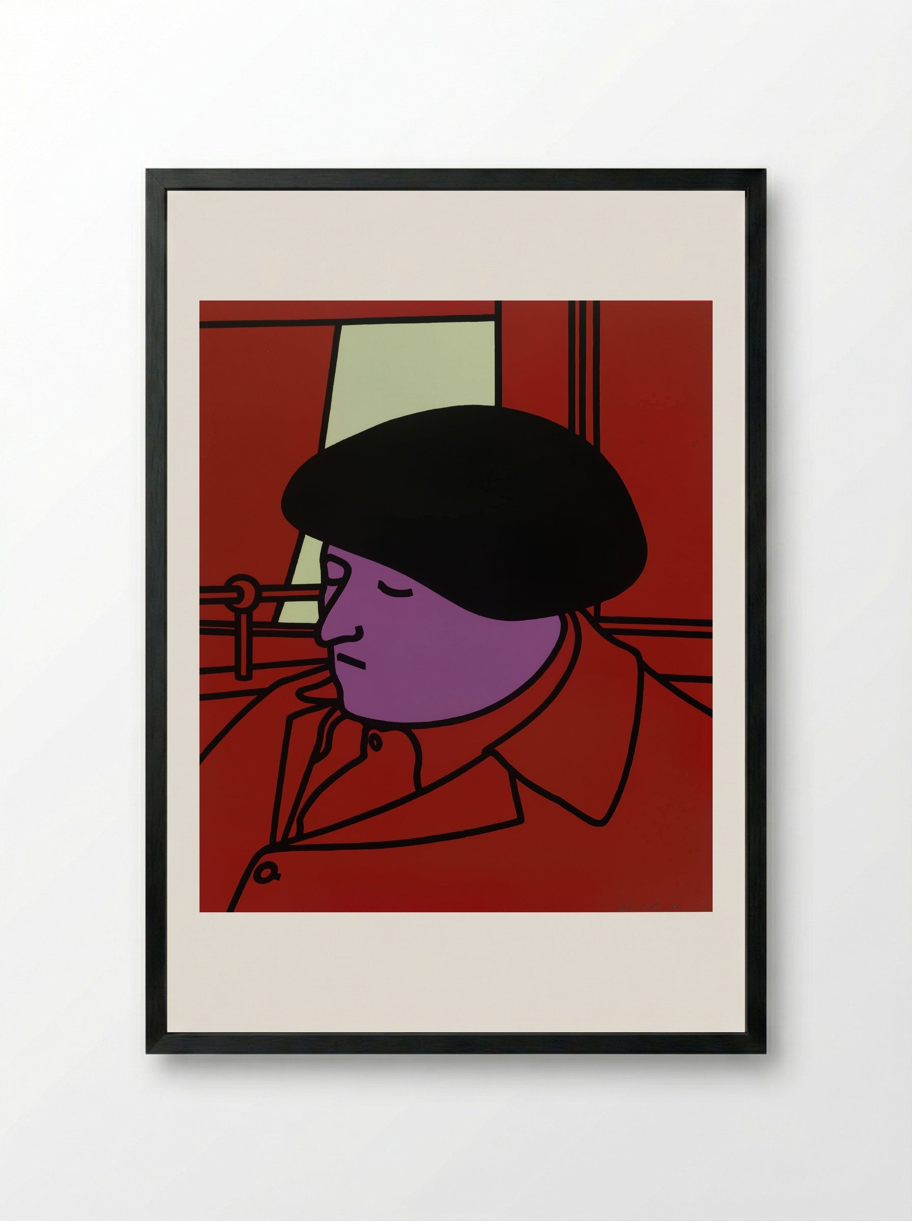 Portrait of a Frenchman - Patrick Caulfield - Framed Print Black