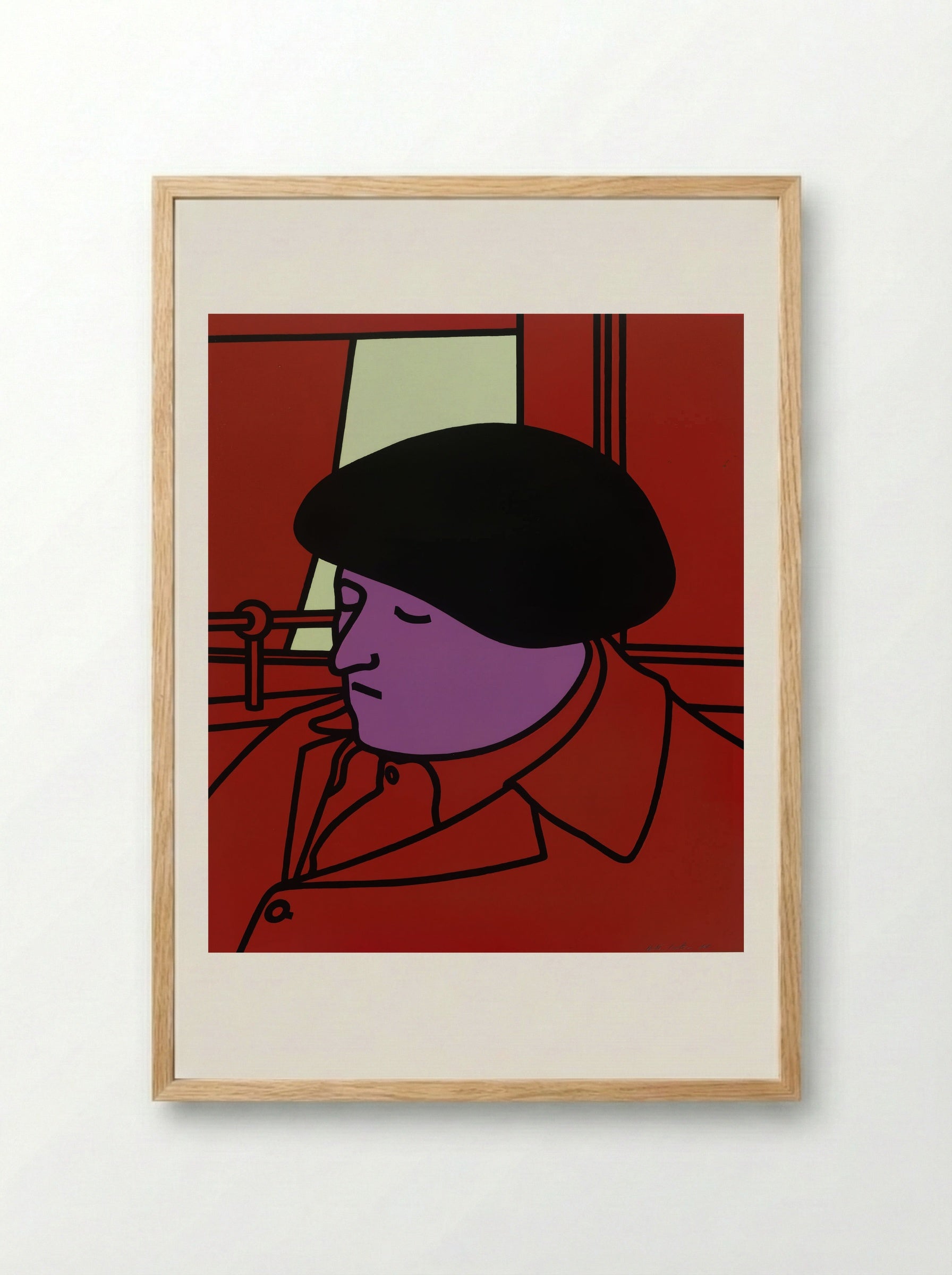 Portrait of a Frenchman - Patrick Caulfield - Framed Print Wood