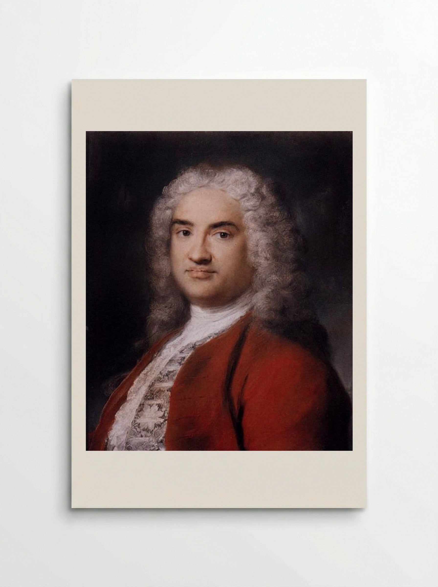 Portrait of a Gentleman in Red - Rosalba Carriera - Poster