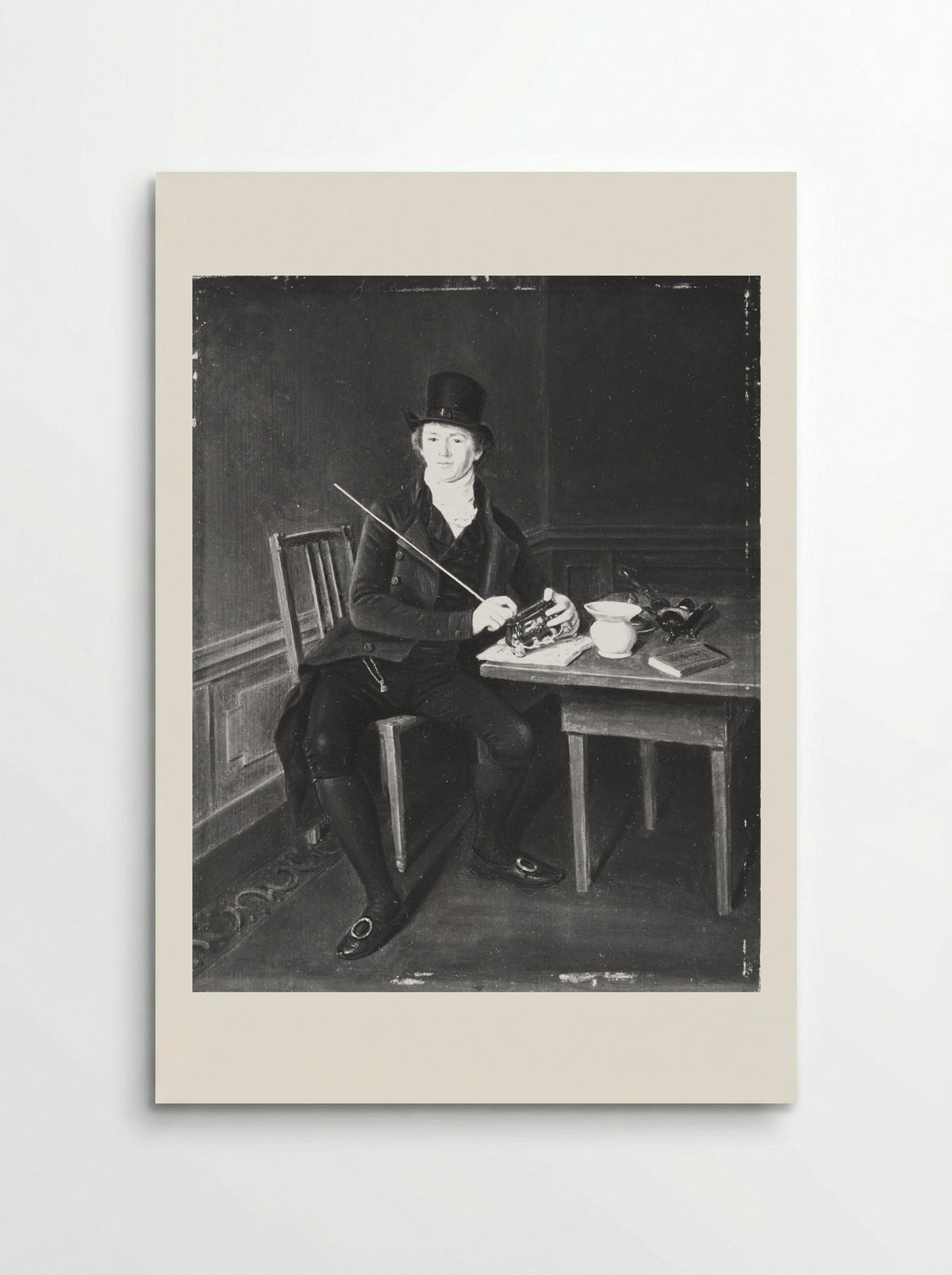 Portrait of a Gentleman with a Snuffbox - Johannes Petrus van Horstok - Poster