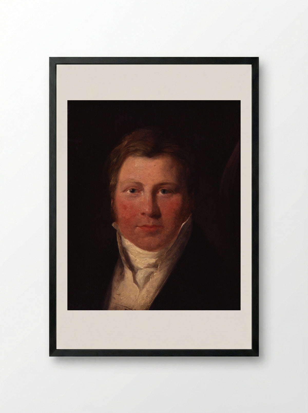 Portrait of a Gentleman - John Varley - Framed Print Black