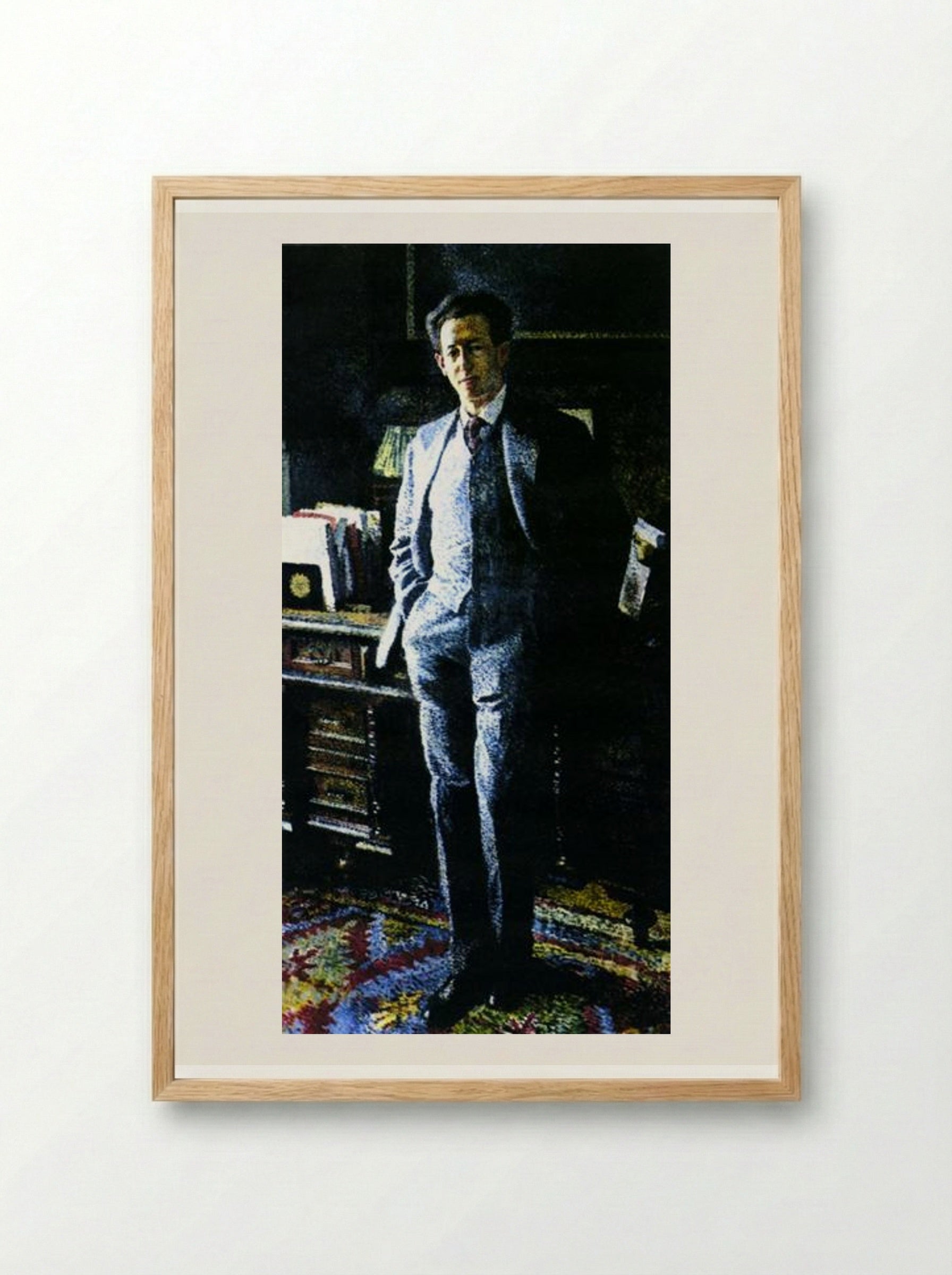 Portrait of a Gentleman - Richard Gerstl - Framed Print Wood