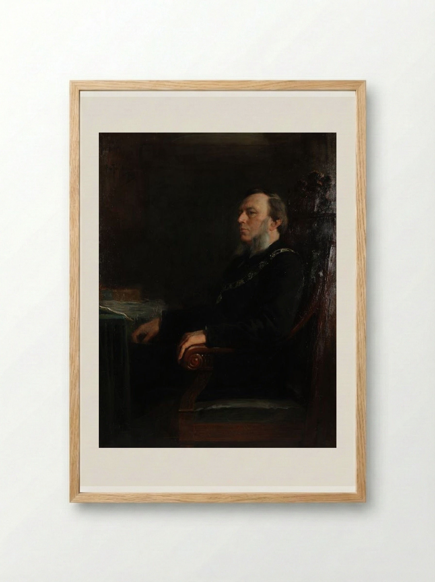 Portrait of a Gentleman - Pieter de Josselin de Jong - Framed Print Wood
