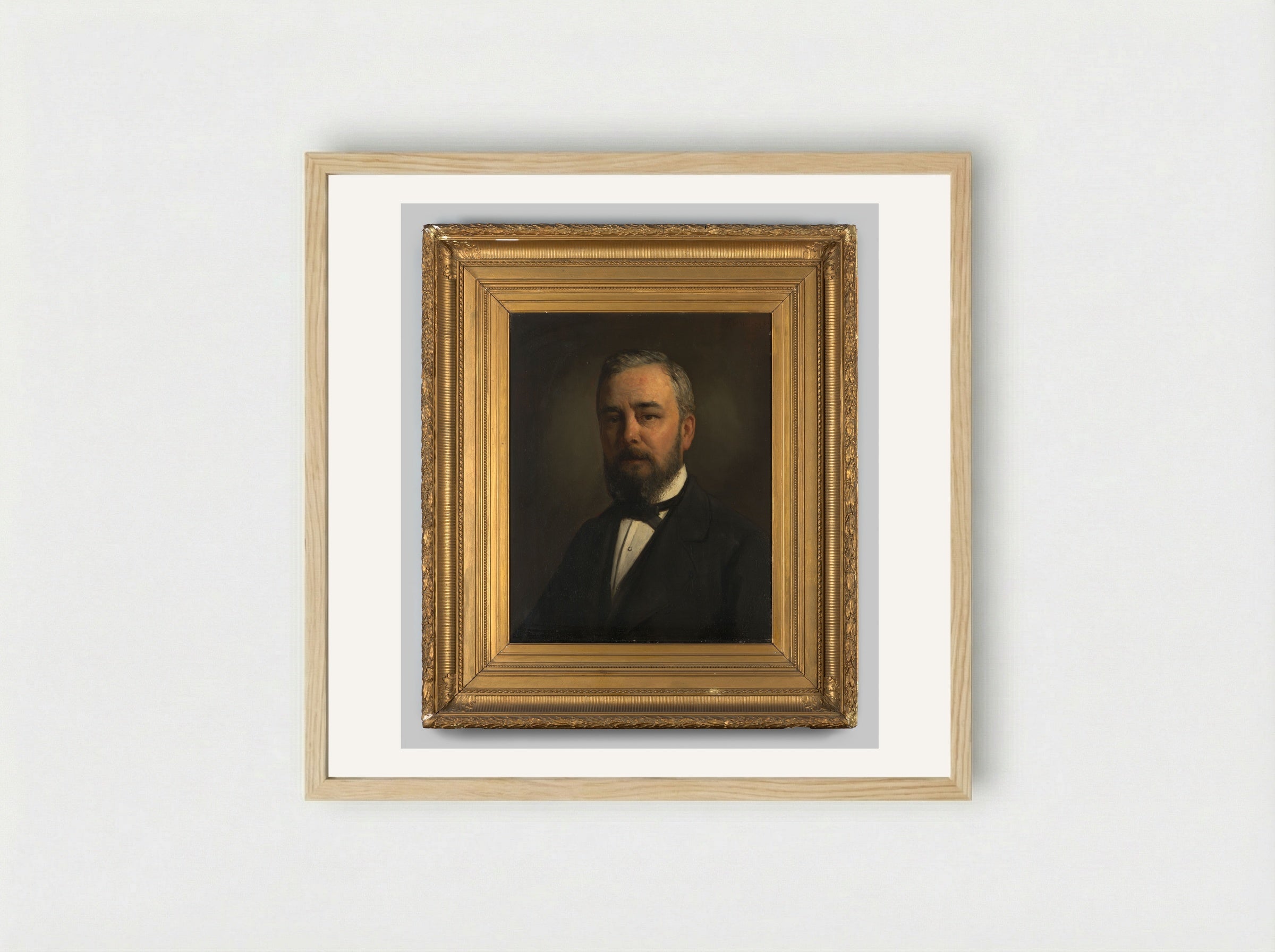 Portrait of a Gentleman - Hendrik Valkenburg - Framed Print Wood