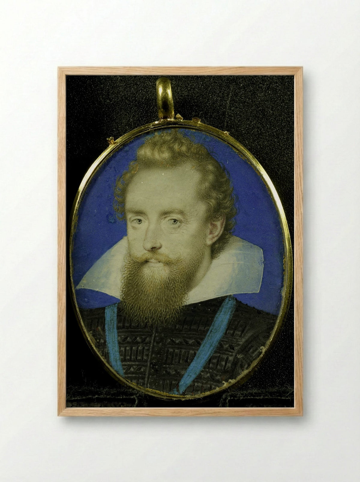 Portrait of a Gentleman - Isaac Oliver - Framed Print Wood