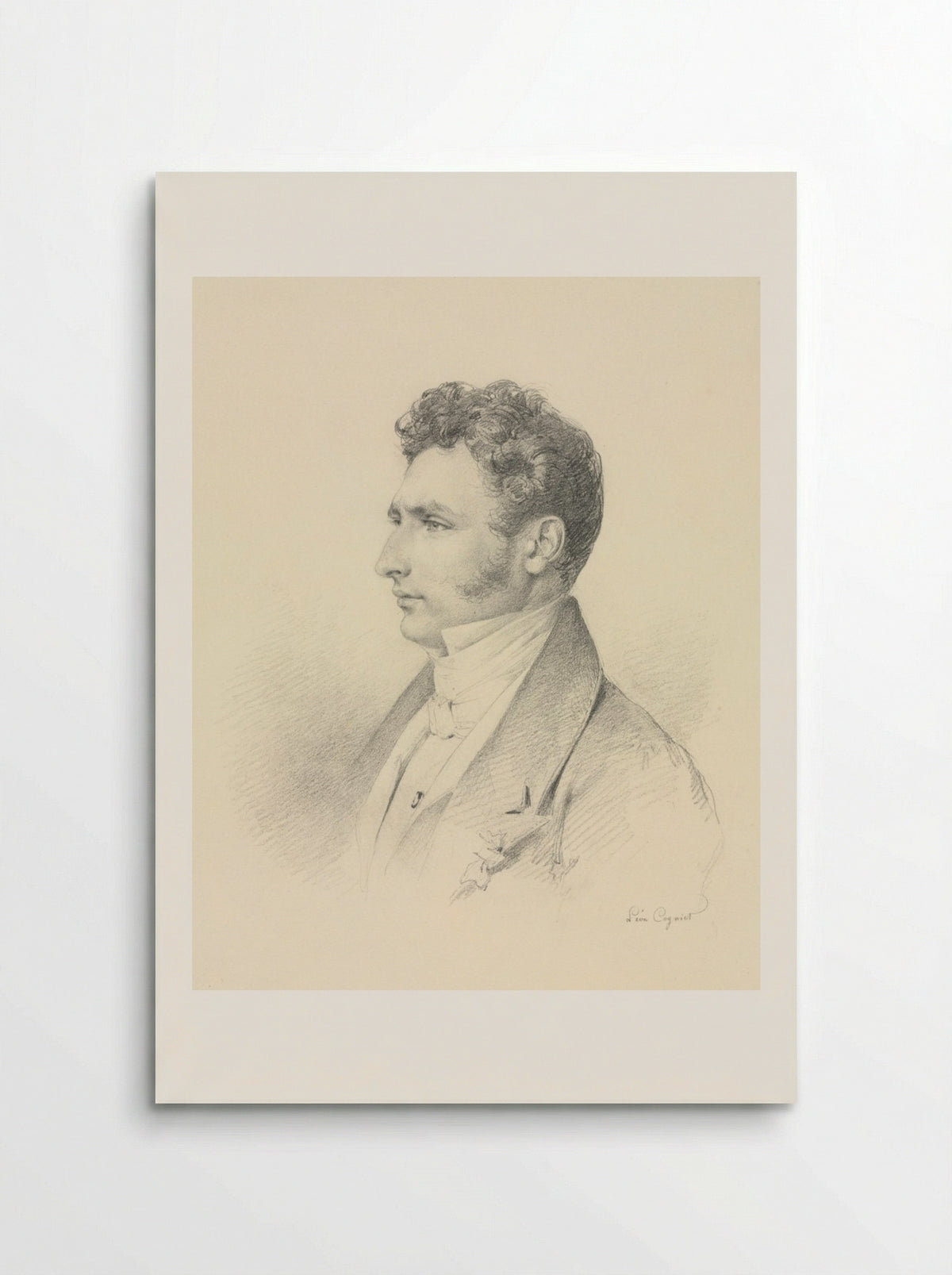 Portrait of a Gentleman - Léon Cogniet - Poster