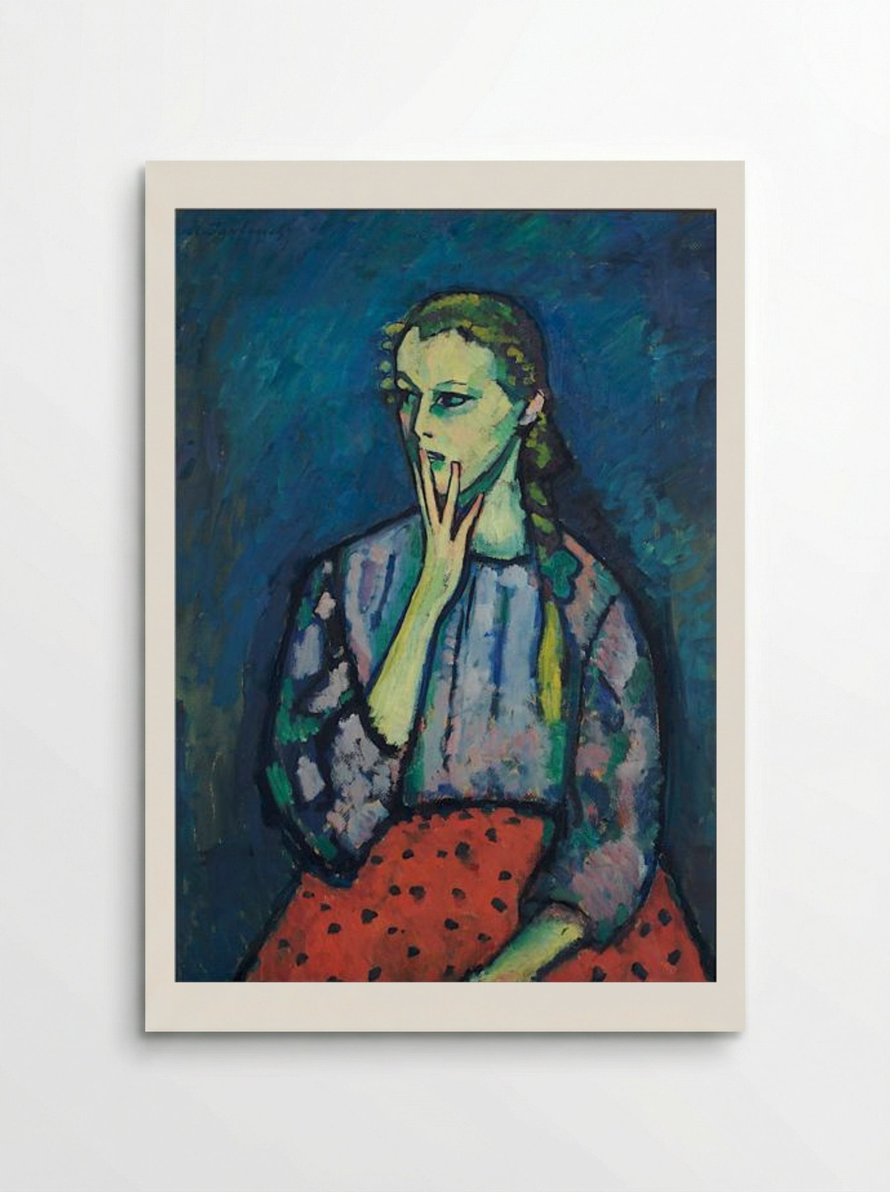 Portrait of a Girl - Alexej von Jawlensky - Poster