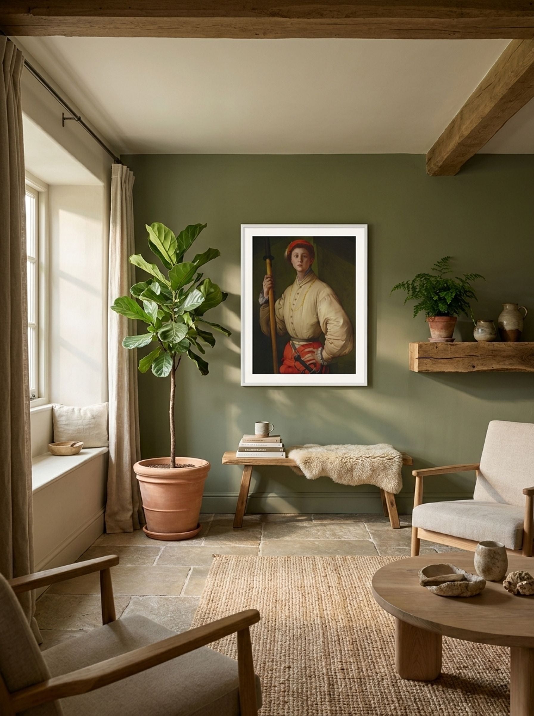 Portrait of a Halberdier - Jacopo Pontormo - Lifestyle
