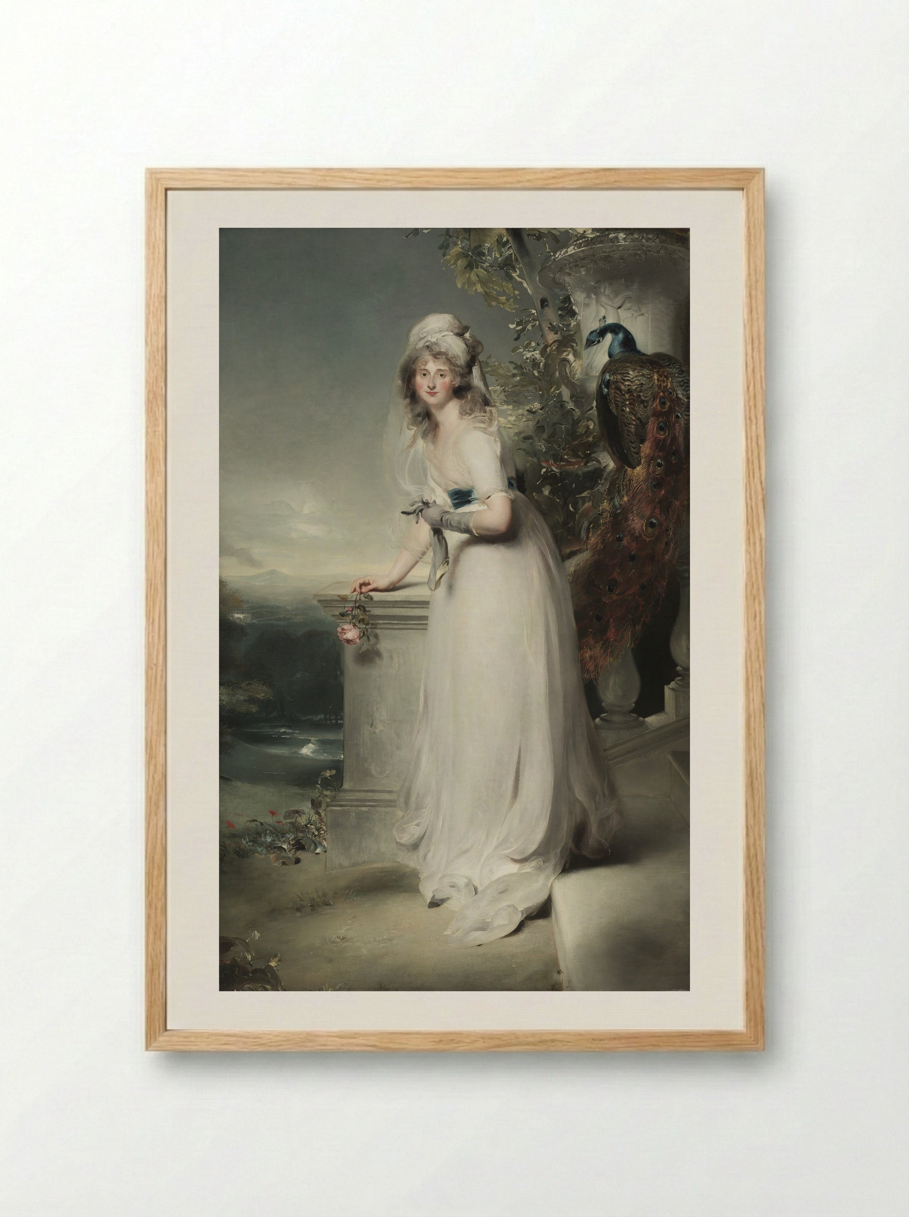 Portrait of a Lady (Elizabeth Farren) - Sir Thomas Lawrence - Framed Print Wood