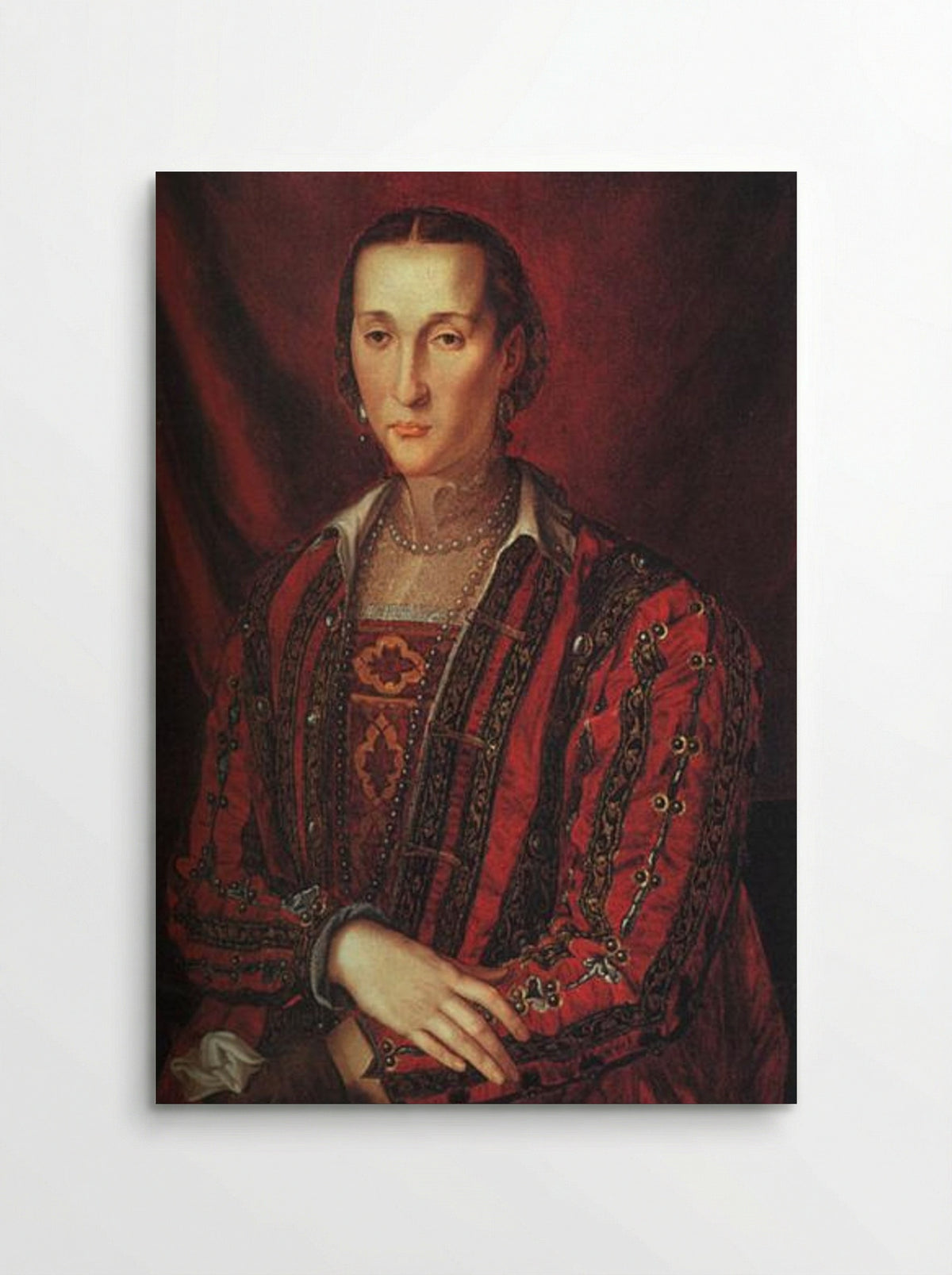 Portrait of a Lady in Red - Agnolo Bronzino - Poster