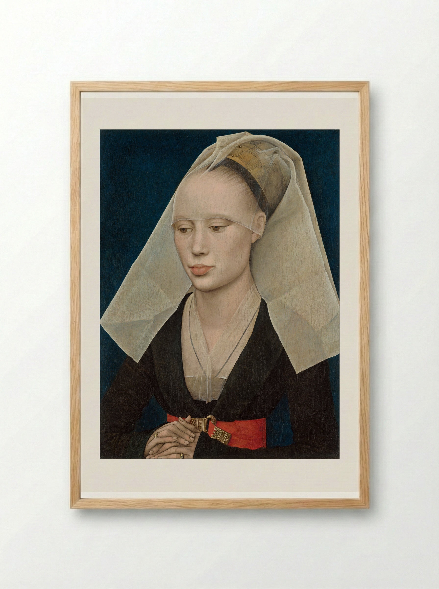 Portrait of a Lady - Rogier van der Weyden - Framed Print Wood