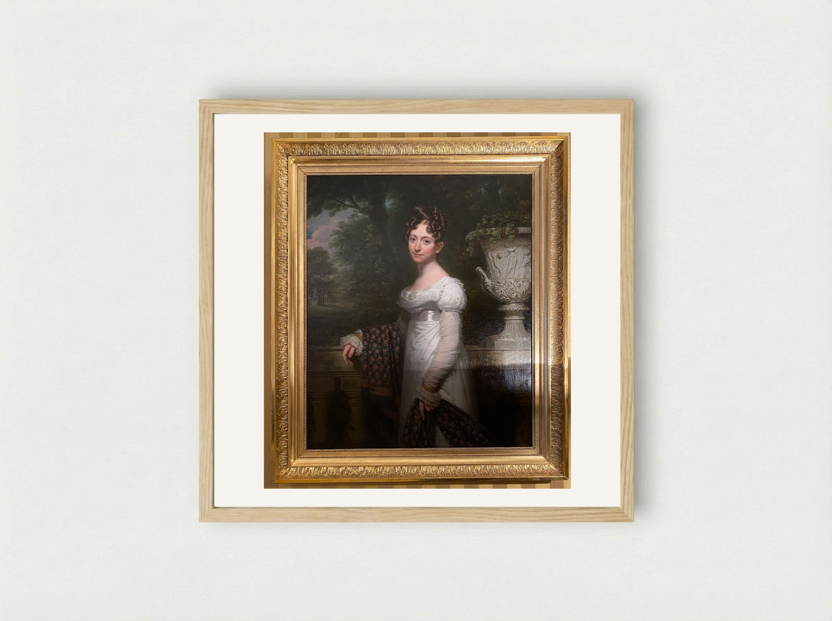 Portrait of a Lady - Charles Howard Hodges - Framed Print Wood