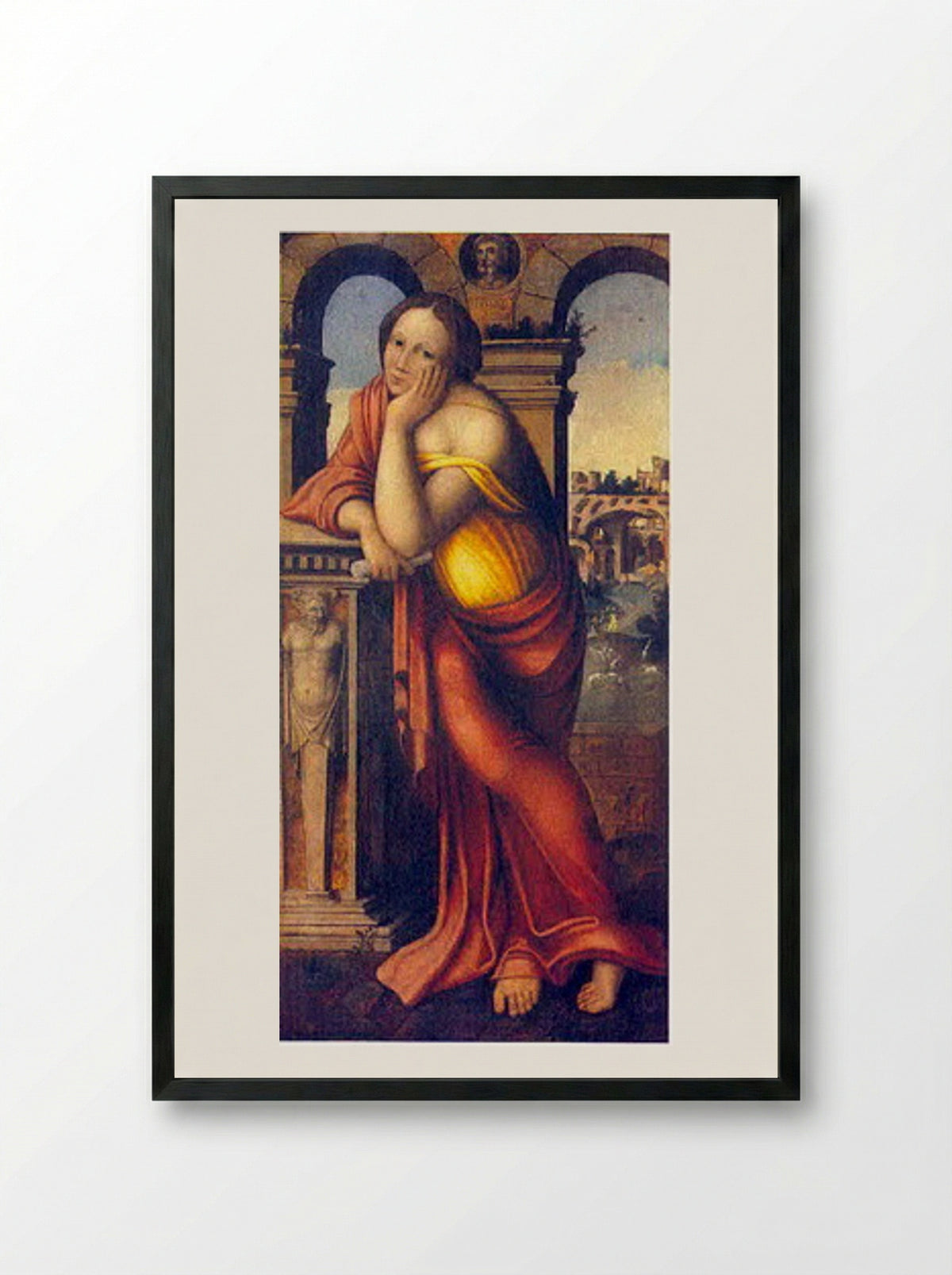Portrait of a Man (Hendrick van Cleve) - Hendrick van Cleve - Framed Print Black