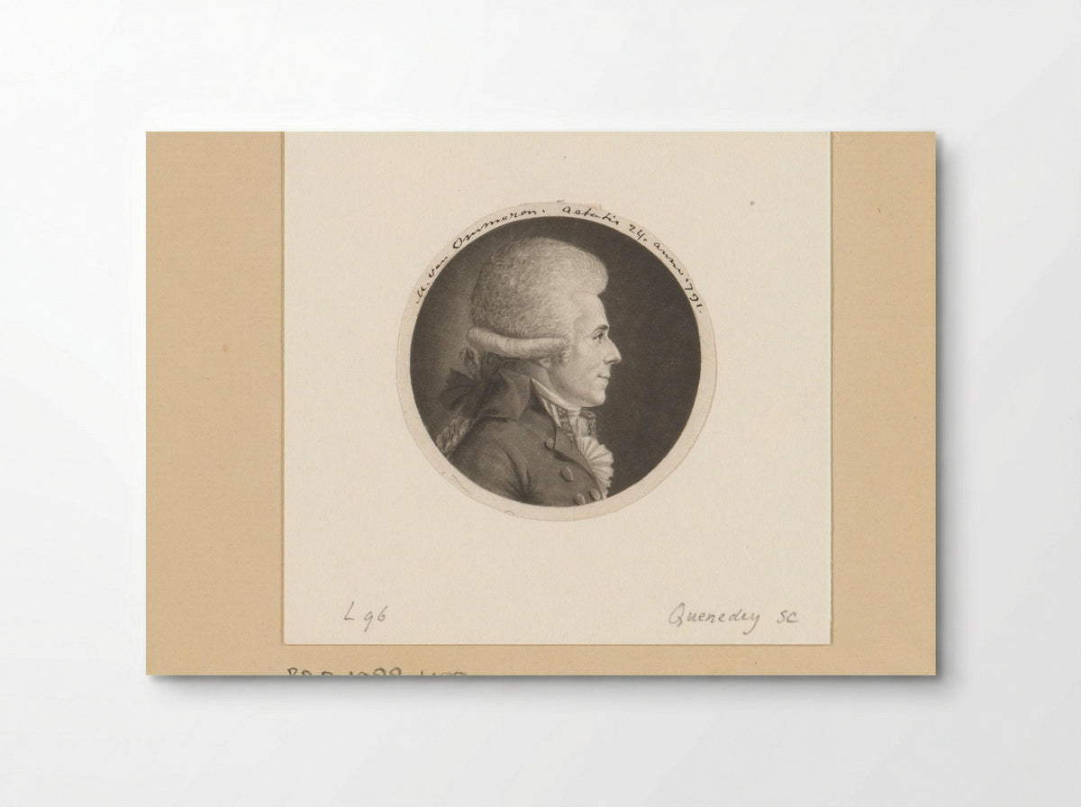 Portrait of a Man, Identified as M. van Ommeren - Edme Quenedey - Poster