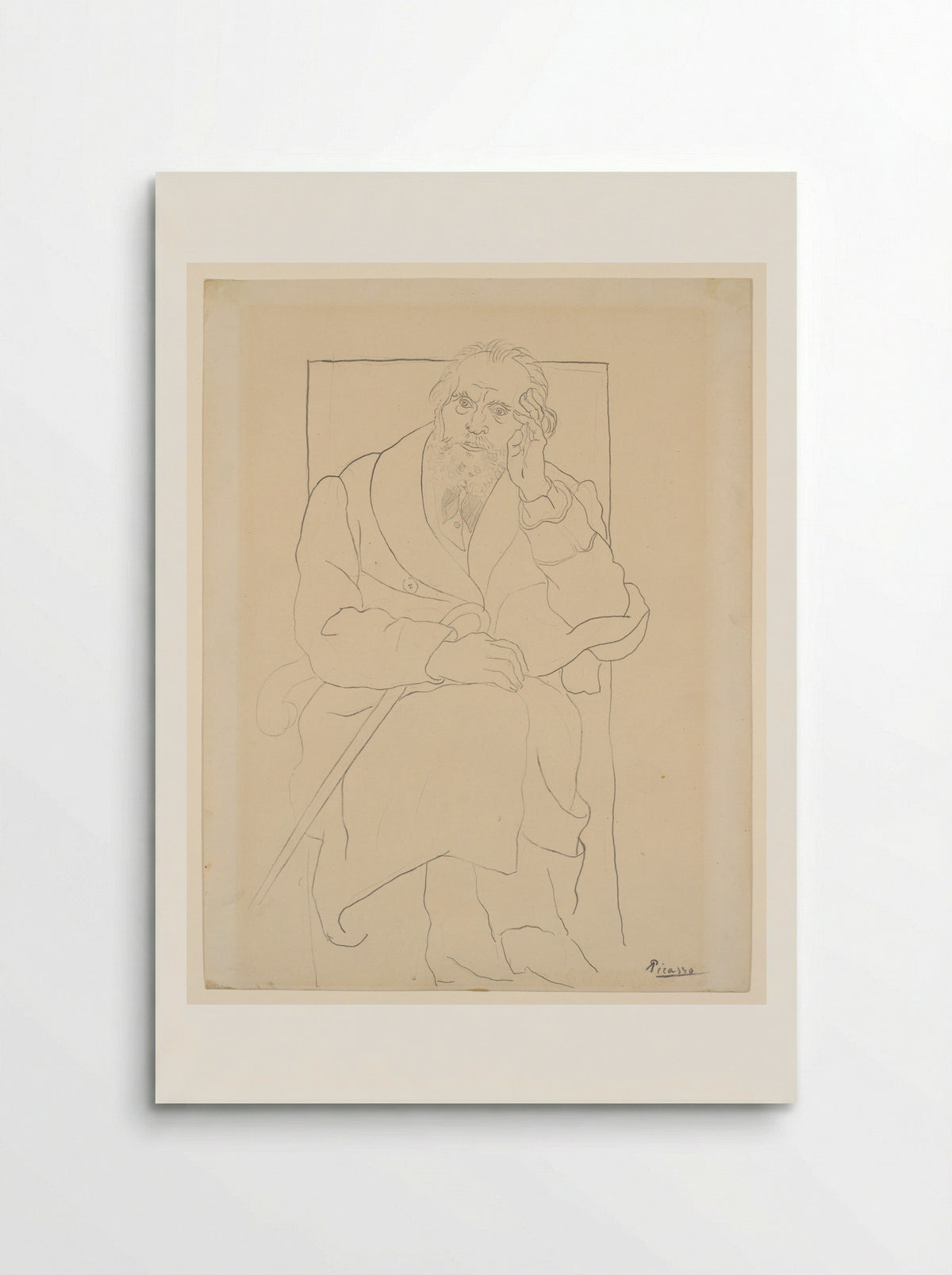 Portrait of a Man (Pablo Ruiz Picasso) - Pablo Picasso - Poster