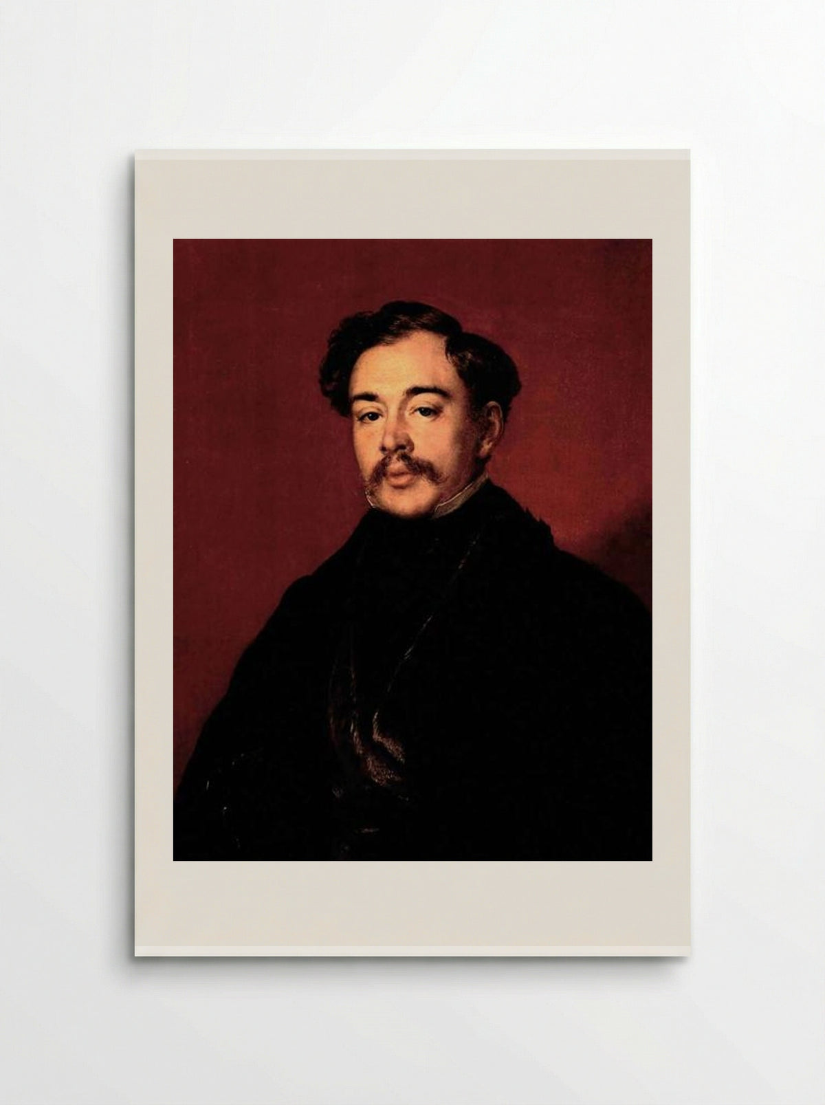 Portrait of a Man in a Black Coat - Vasily Tropinin - Poster