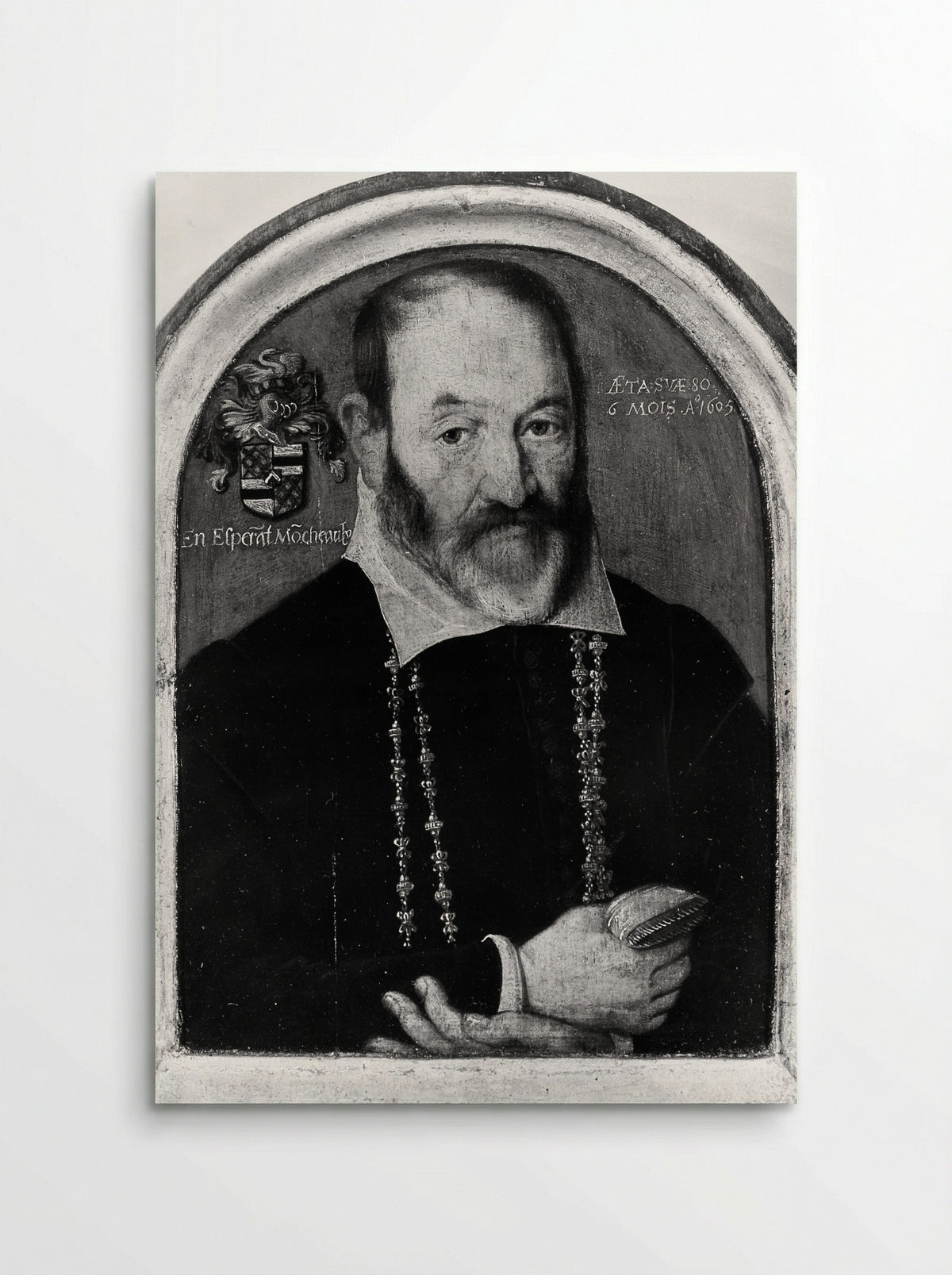 Portrait of a Man of the Moncheaux Family - Northern French Painter - Poster