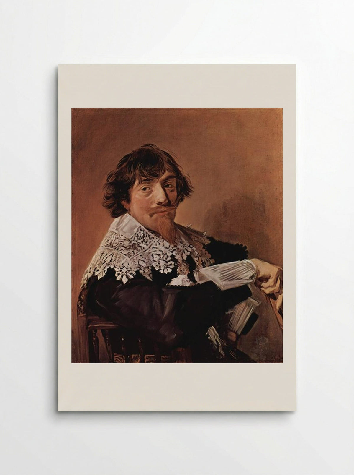 Portrait of a Man, possibly Nicolaes Hasselaer - Frans Hals - Poster