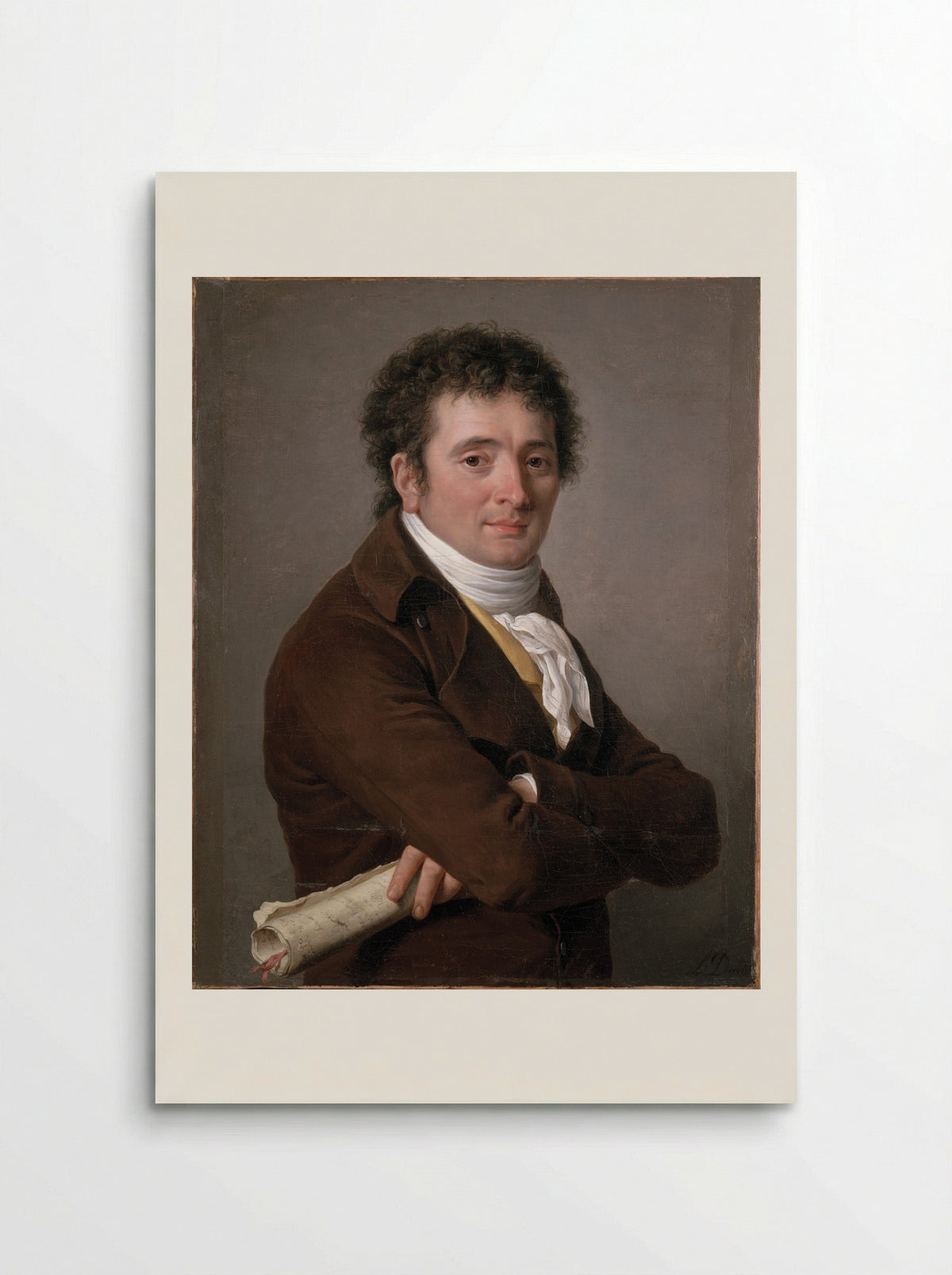 Portrait of a Man, possibly Tournelle - Jacques-Louis David - Poster