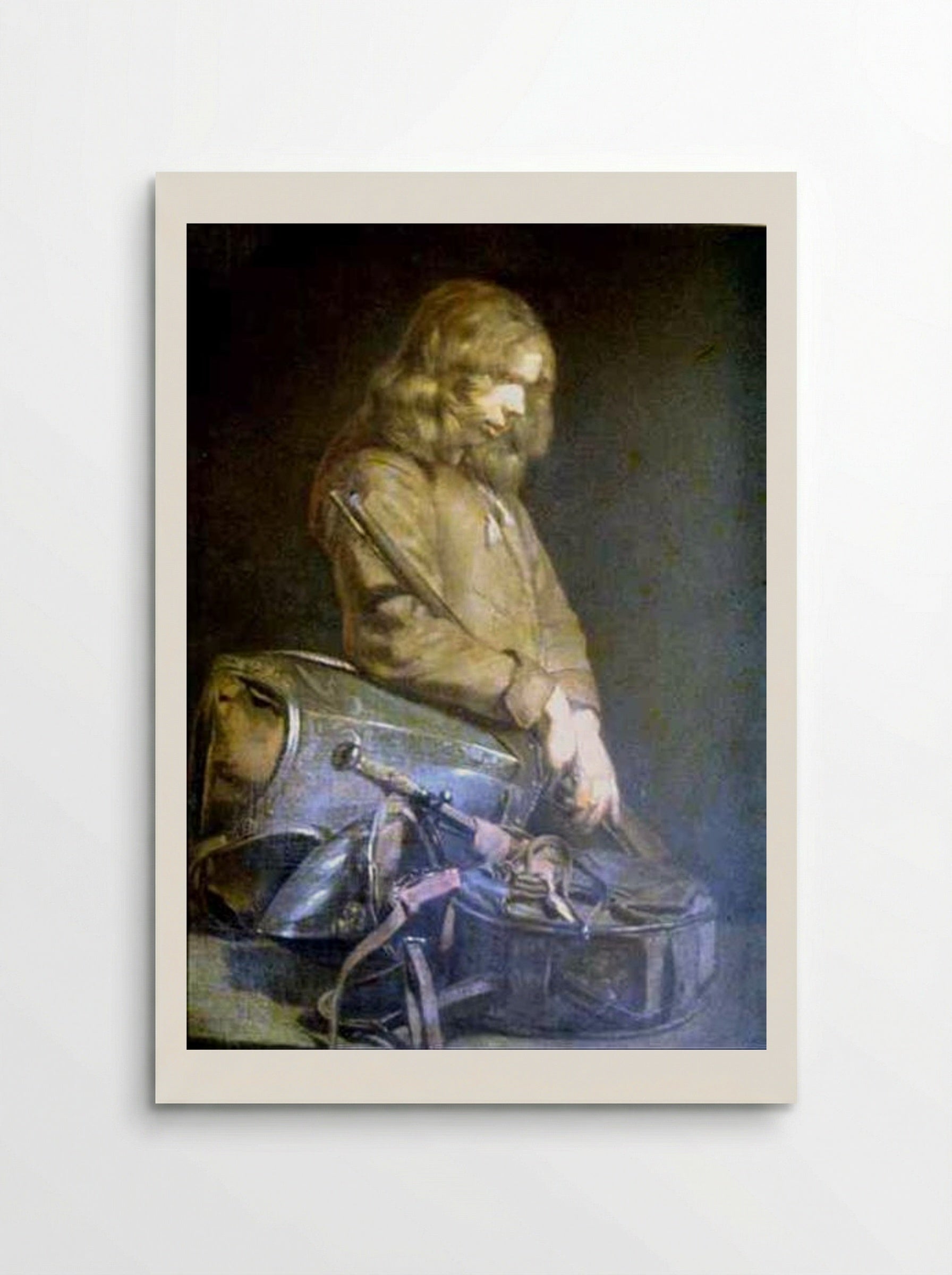 Portrait of a Man with Armour - Judith Leyster - Poster