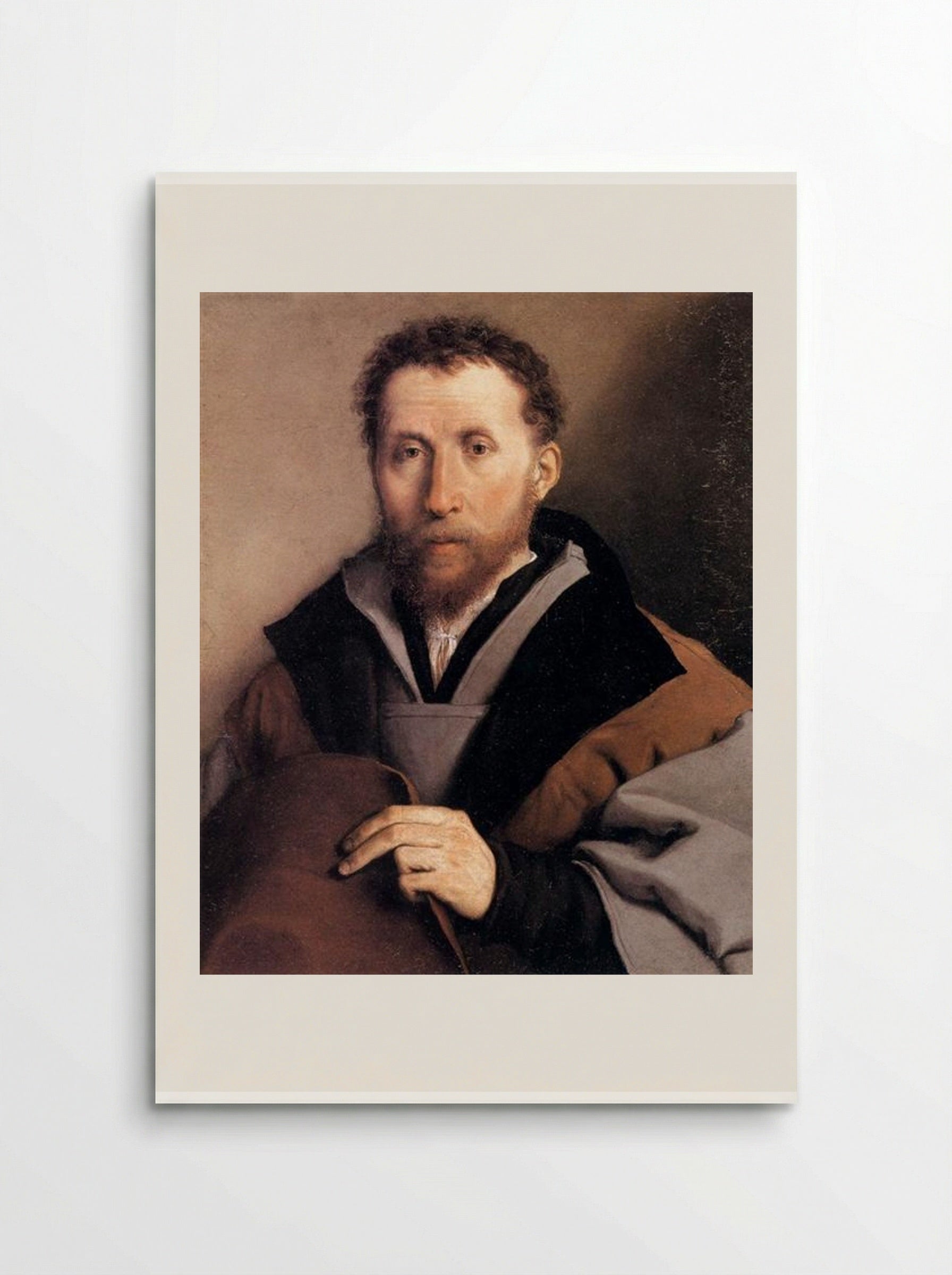 Portrait of a Man with a Felt Hat - Lorenzo Lotto - Poster