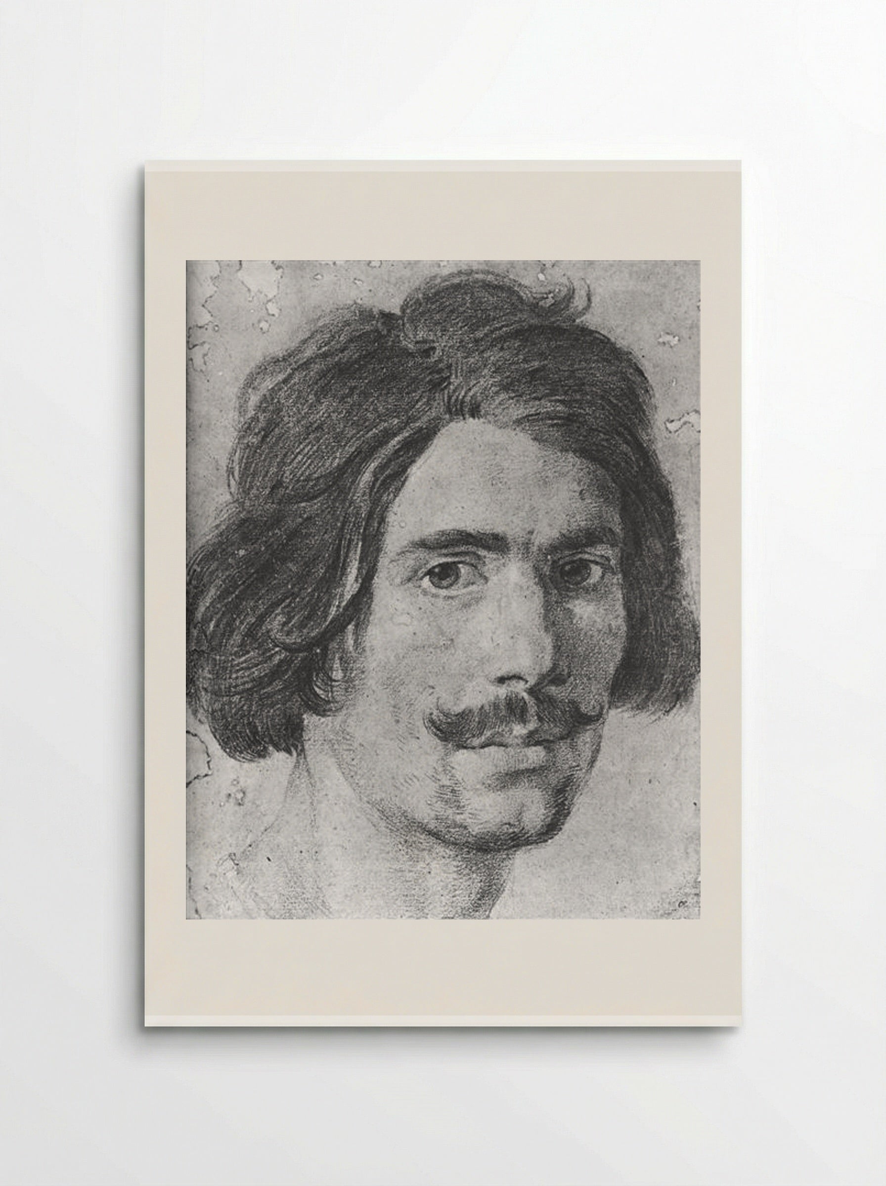 Portrait of a Man with a Moustache (Supposed Self Portrait) - Gian Lorenzo Bernini - Poster
