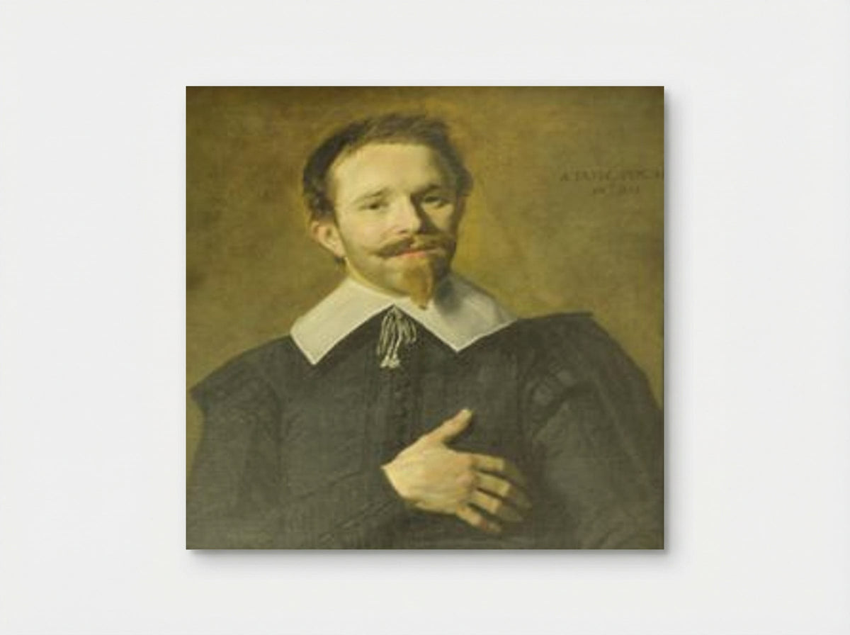 Portrait of a Man with his Hand on his Heart - Frans Hals - Poster